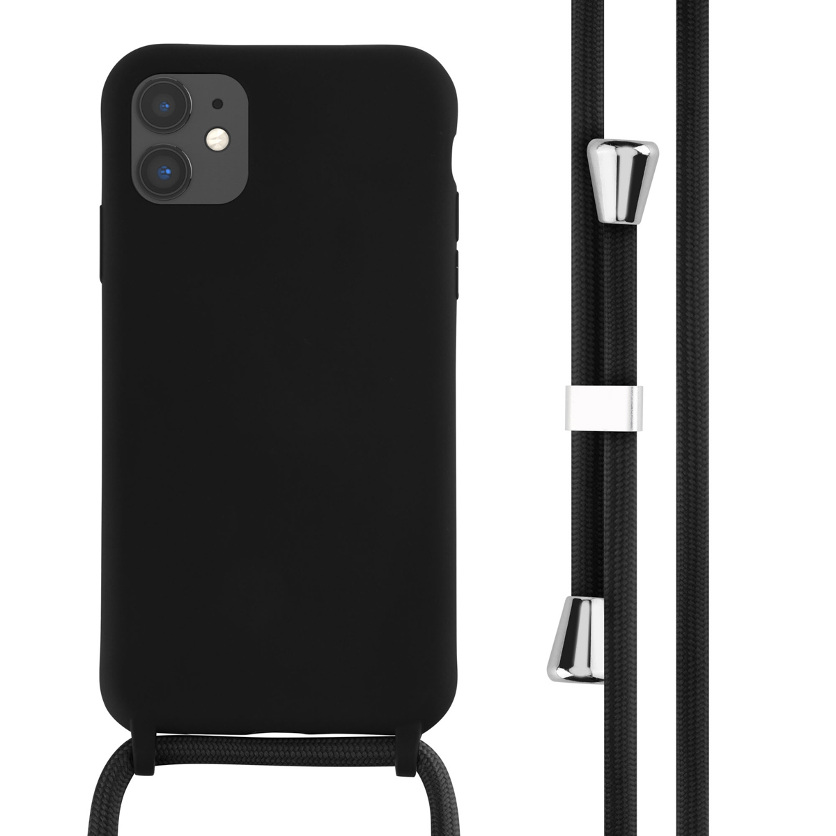 imoshion SilikonHülle mit Band für das Apple iPhone 11 - Schwarz