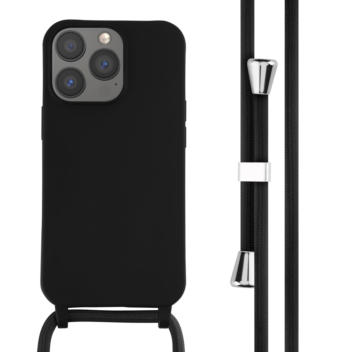 imoshion SilikonHülle mit Band für das Apple iPhone 13 Pro - Schwarz