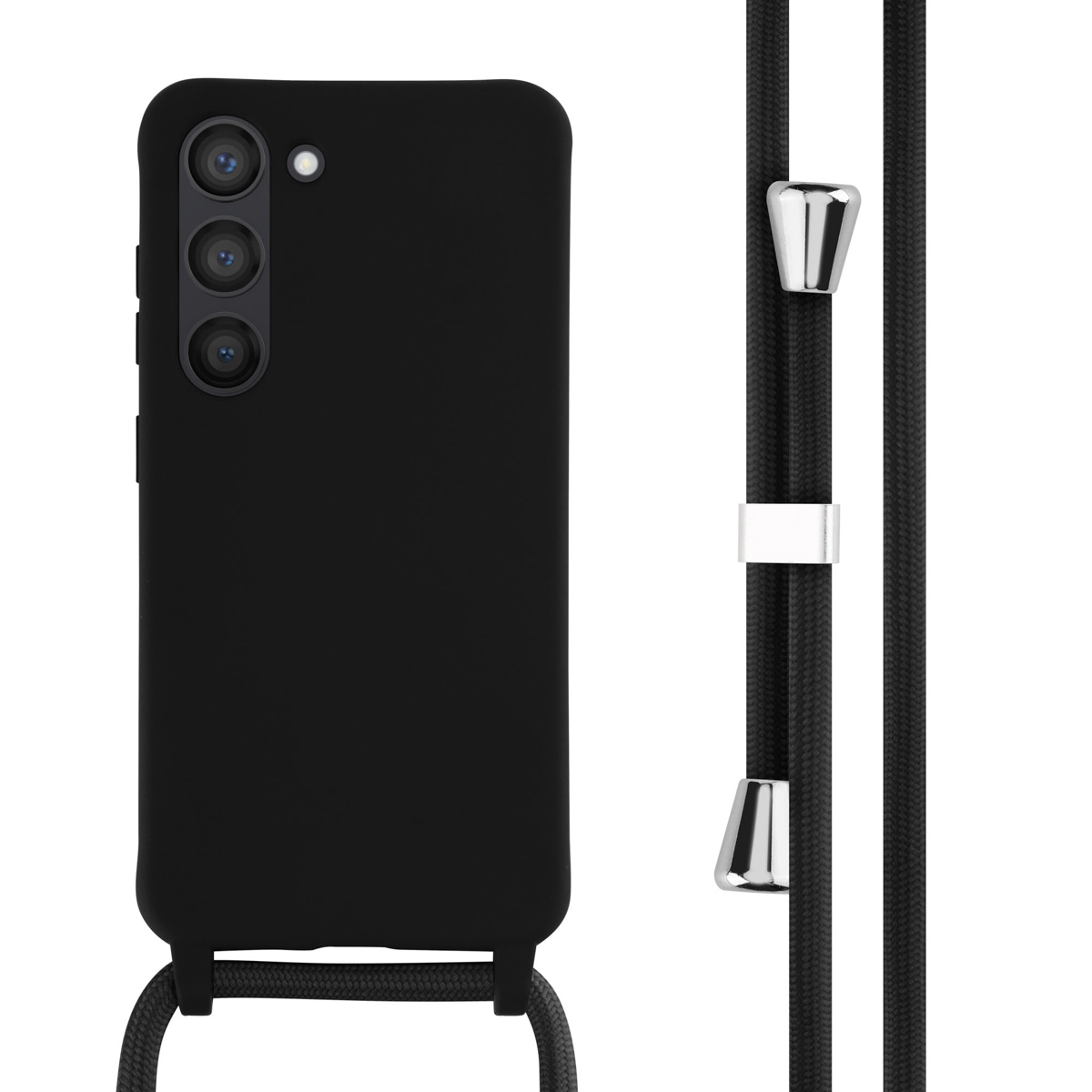 imoshion SilikonHülle mit Band für das Samsung Galaxy S23 - Schwarz