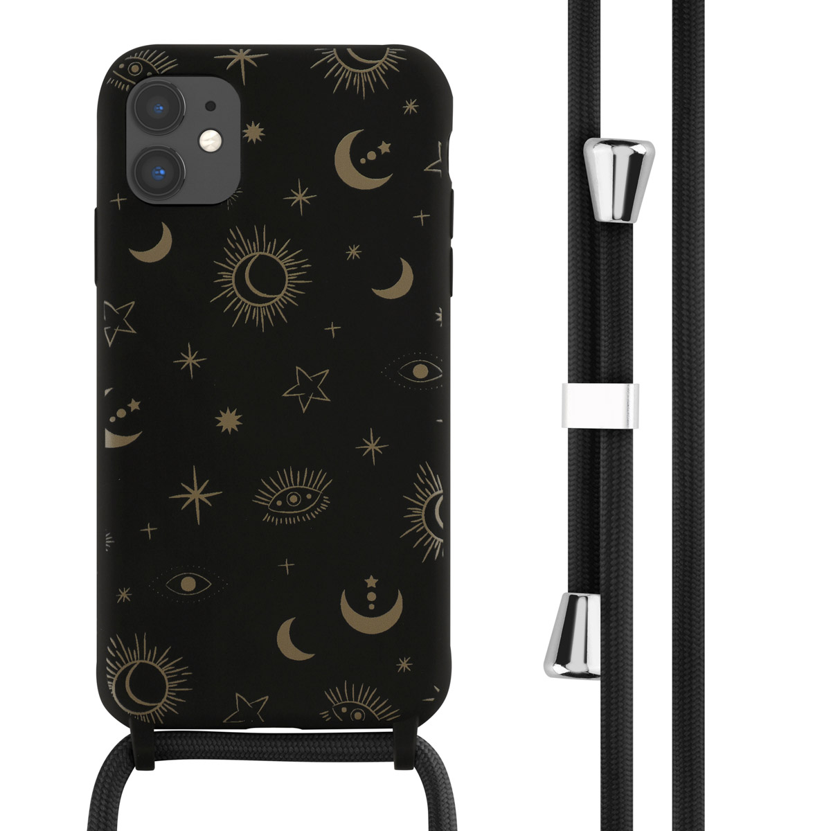 imoshion SilikonHülle design mit Band für das Apple iPhone 11 - Sky Black