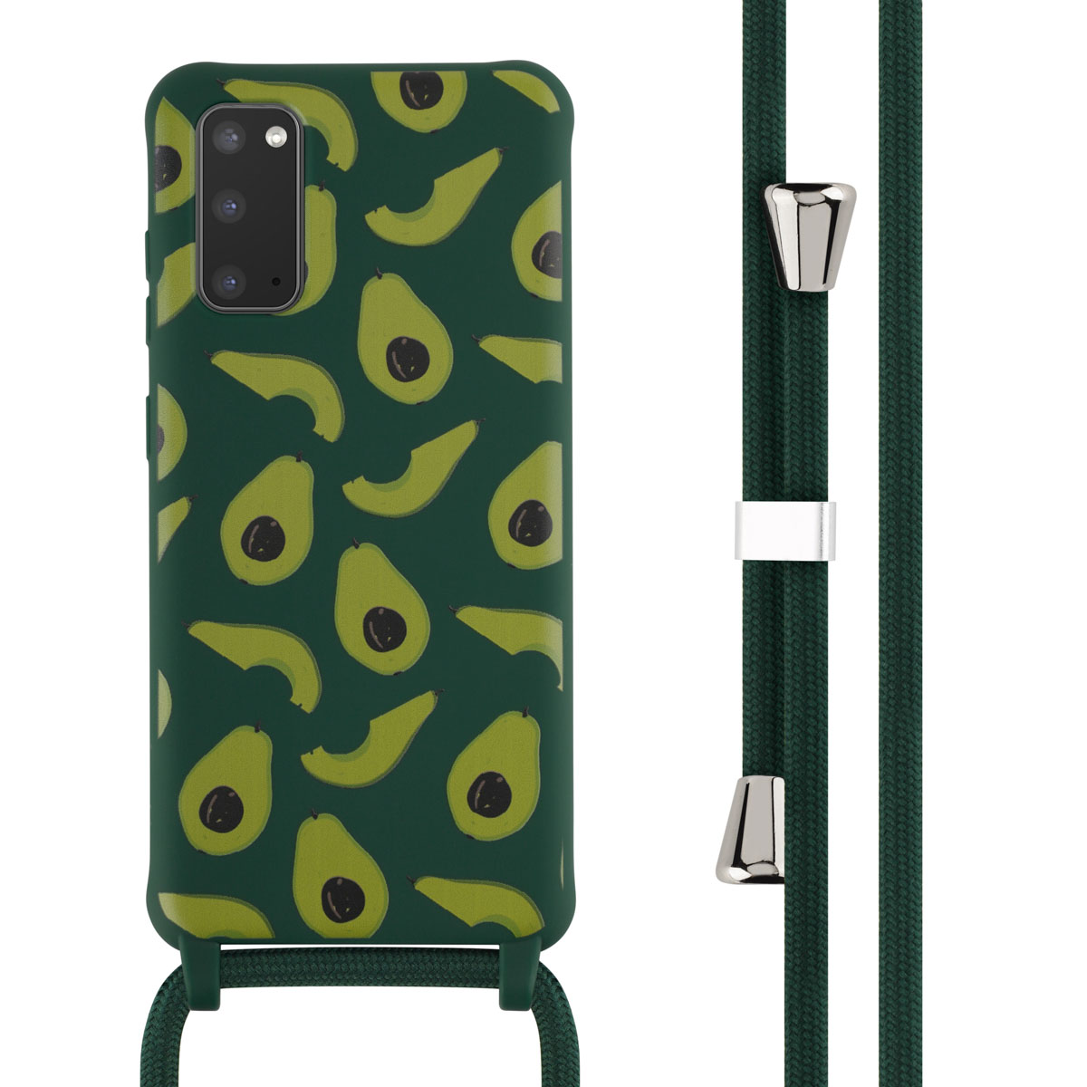 imoshion SilikonHülle design mit Band für das Samsung Galaxy S20 - Avocado Green