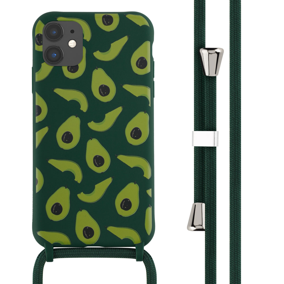 imoshion SilikonHülle design mit Band für das Apple iPhone 11 - Avocado Green