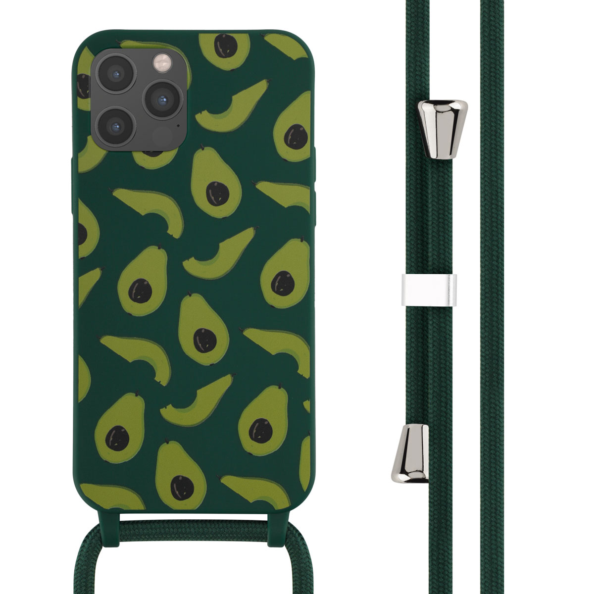 imoshion SilikonHülle design mit Band für das Apple iPhone 12 (Pro) - Avocado Green