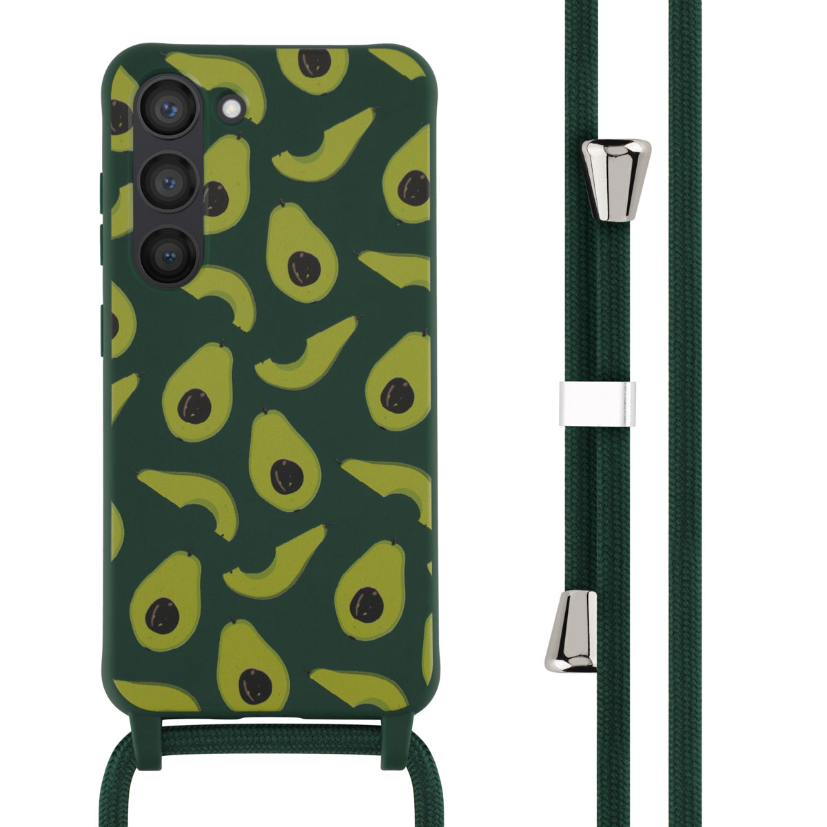 imoshion SilikonHülle design mit Band für das Samsung Galaxy S23 - Avocado Green