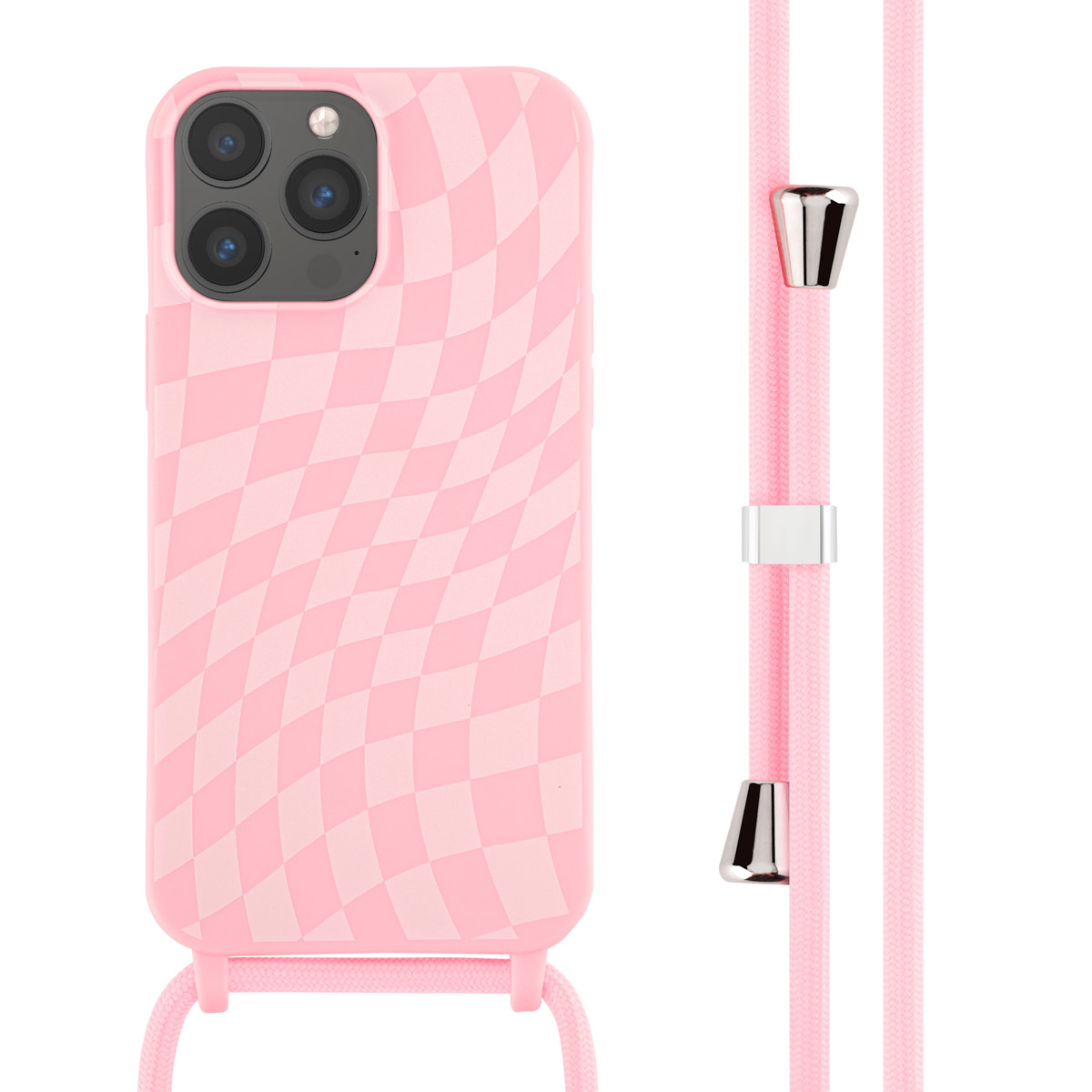 imoshion SilikonHülle design mit Band für das Apple iPhone 13 Pro Max - Retro Pink