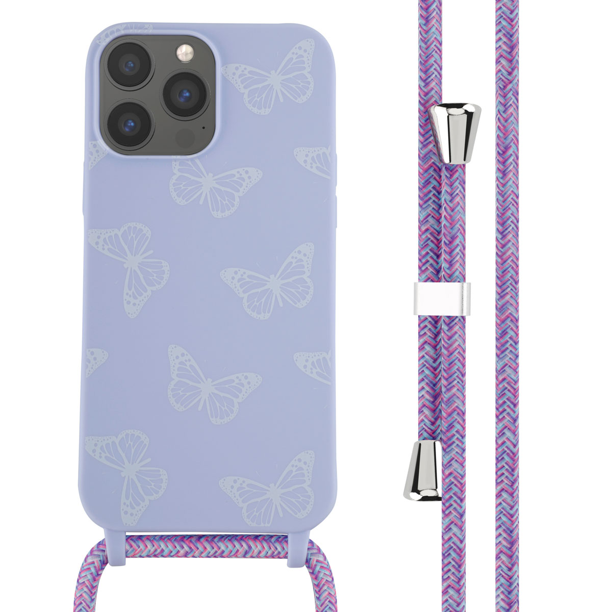 imoshion SilikonHülle design mit Band für das Apple iPhone 13 Pro Max - Butterfly