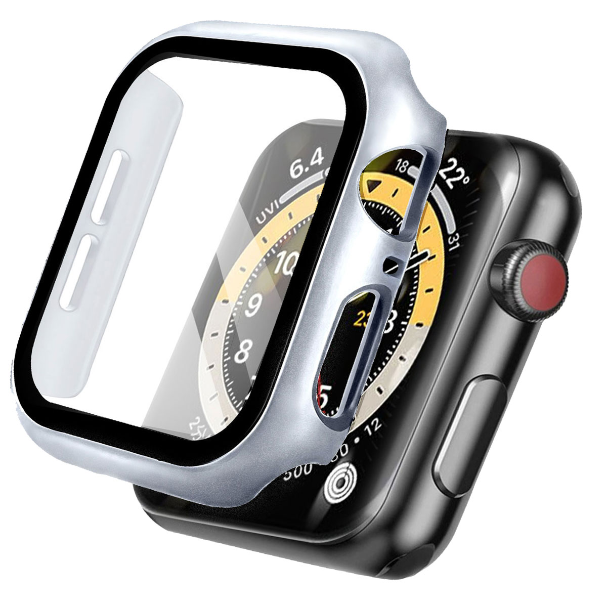 imoshion Full Cover Hard Case für das Apple Watch 4 / 5 / 6 / SE - 40 mm - Silber