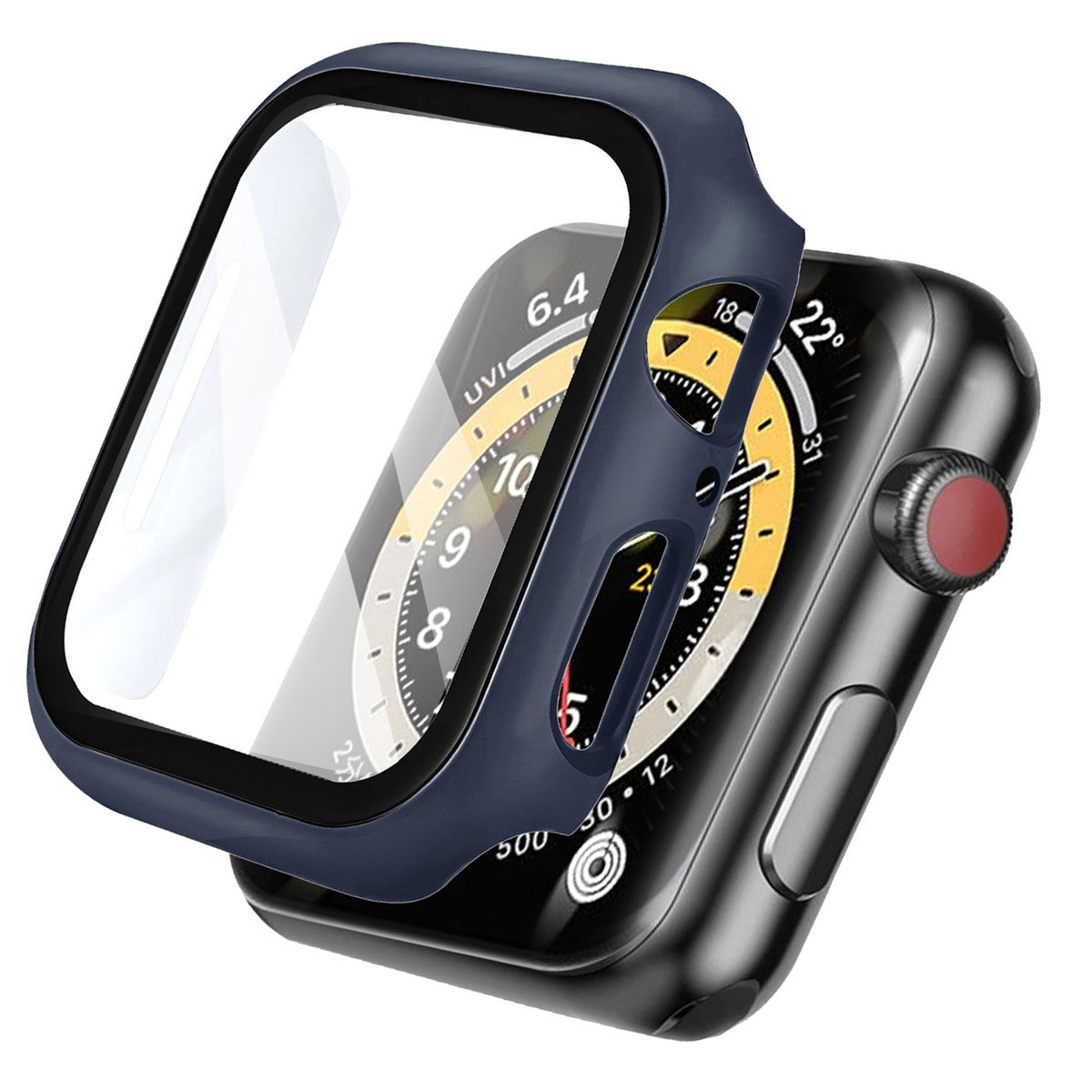 imoshion Full Cover Hard Case für das Apple Watch 7 / 8 / 9 - 45 mm - Dunkelblau