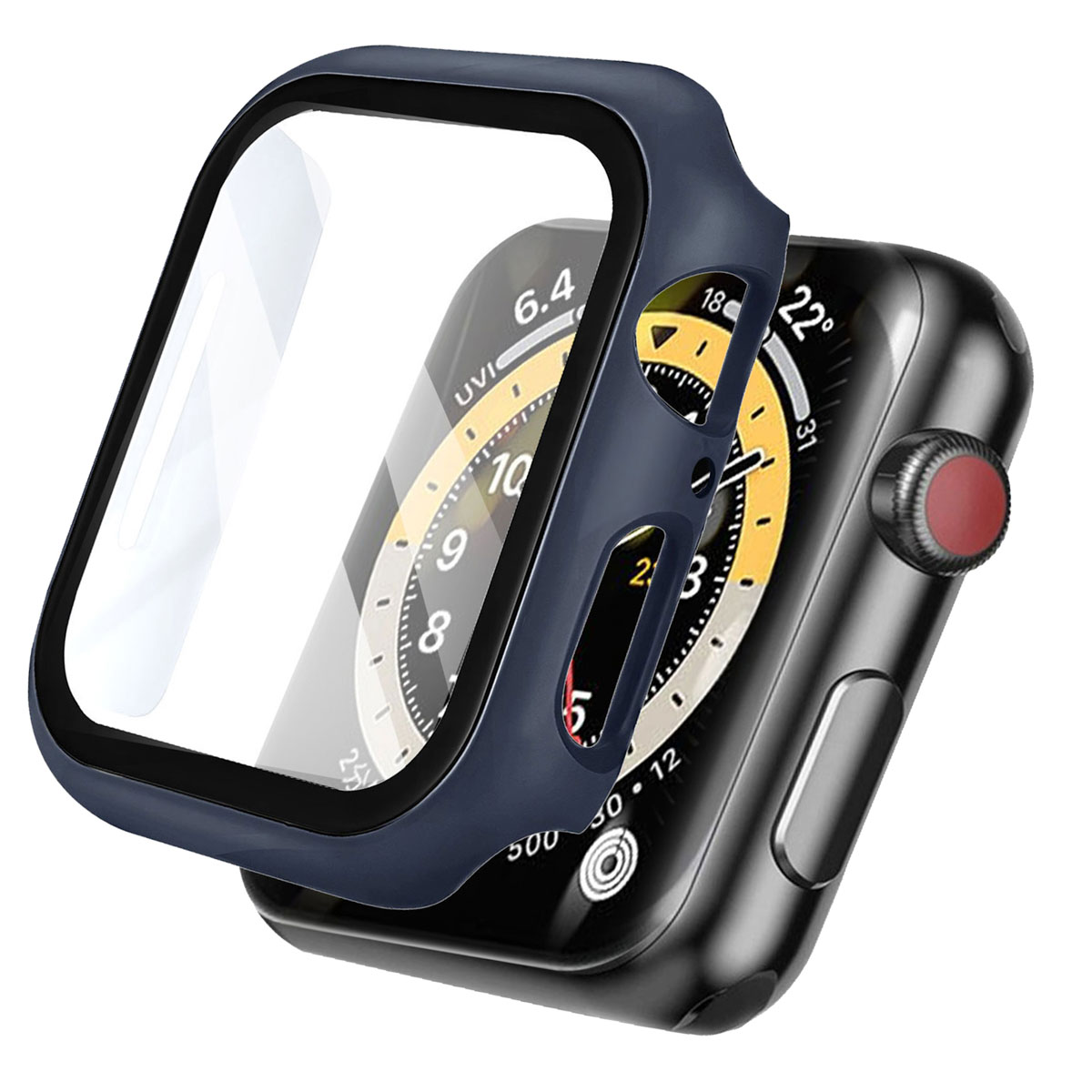 imoshion Full Cover Hard Case für das Apple Watch 7 / 8 / 9 - 41 mm - Dunkelblau