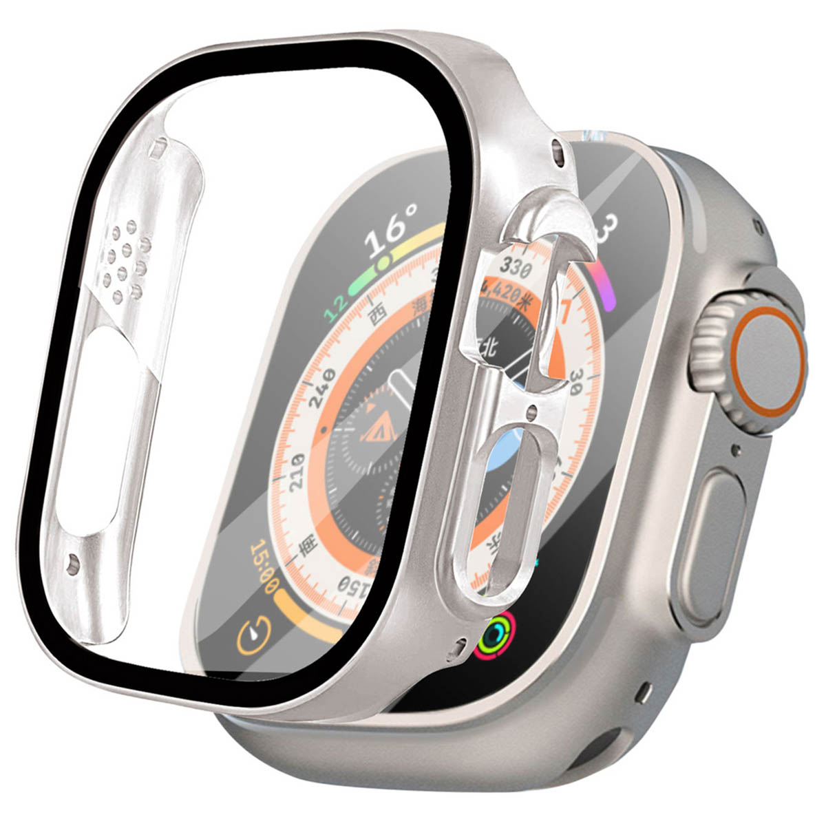 imoshion Full Cover Hard Case für das Apple Watch Ultra / Ultra 2 / Ultra 3 - 49 mm - Titanium