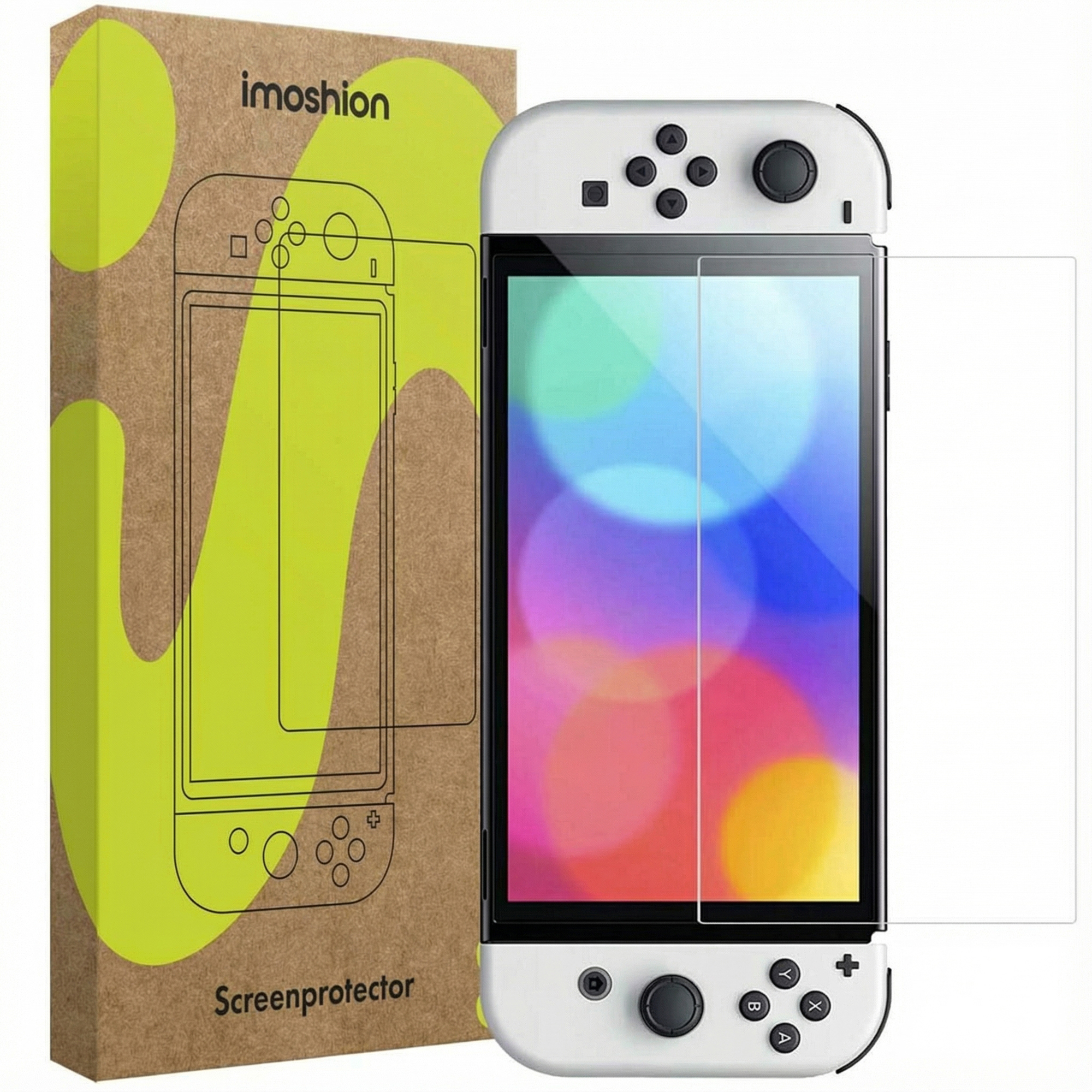 imoshion Screen Protector aus gehärtetem Glas für das Nintendo Switch OLED