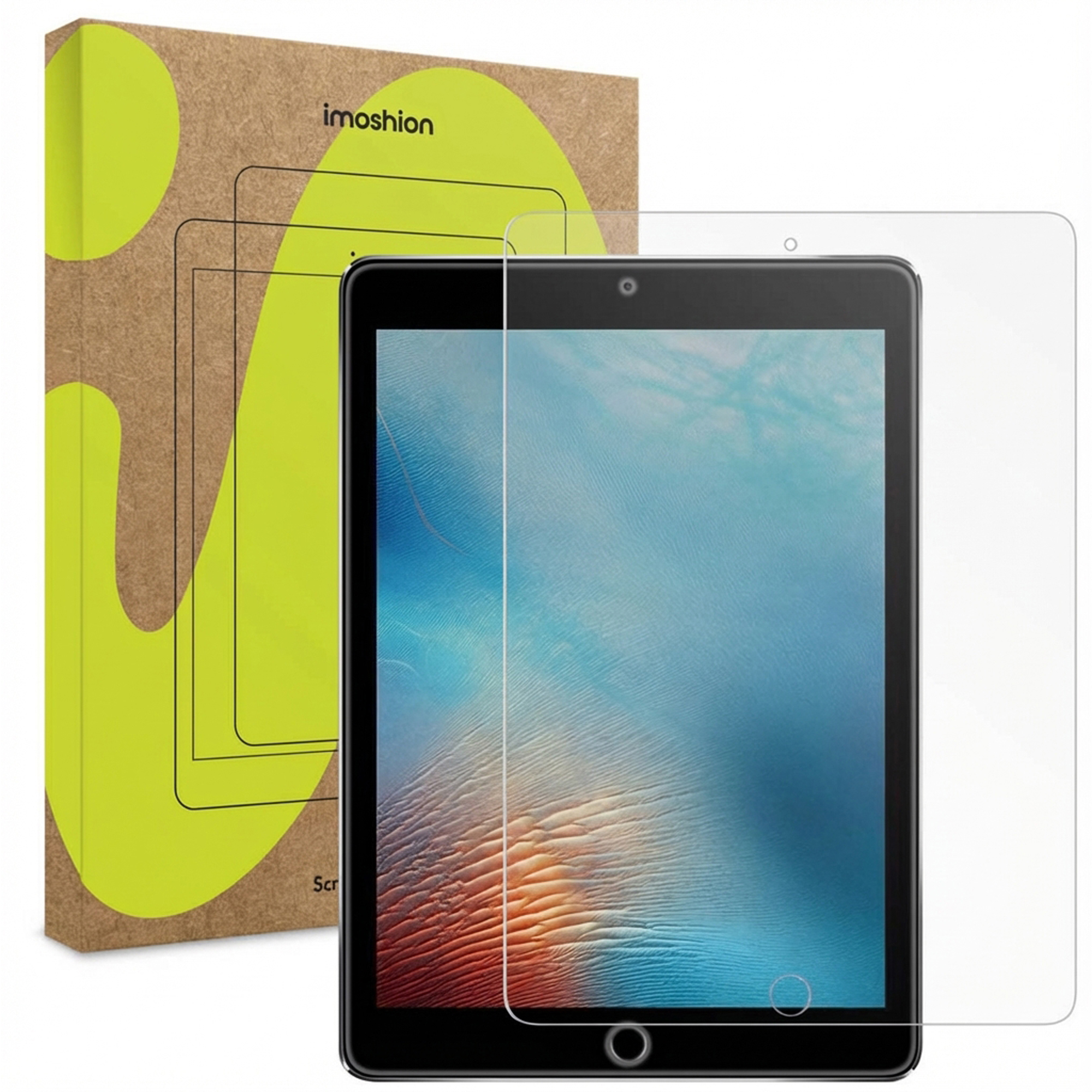 imoshion Displayschutz aus gehärtetem Glas für das Apple iPad 6 (2018) 9.7 Zoll / iPad 5 (2017) 9.7 Zoll / Air 2 (2014)/Air 1 (2013)