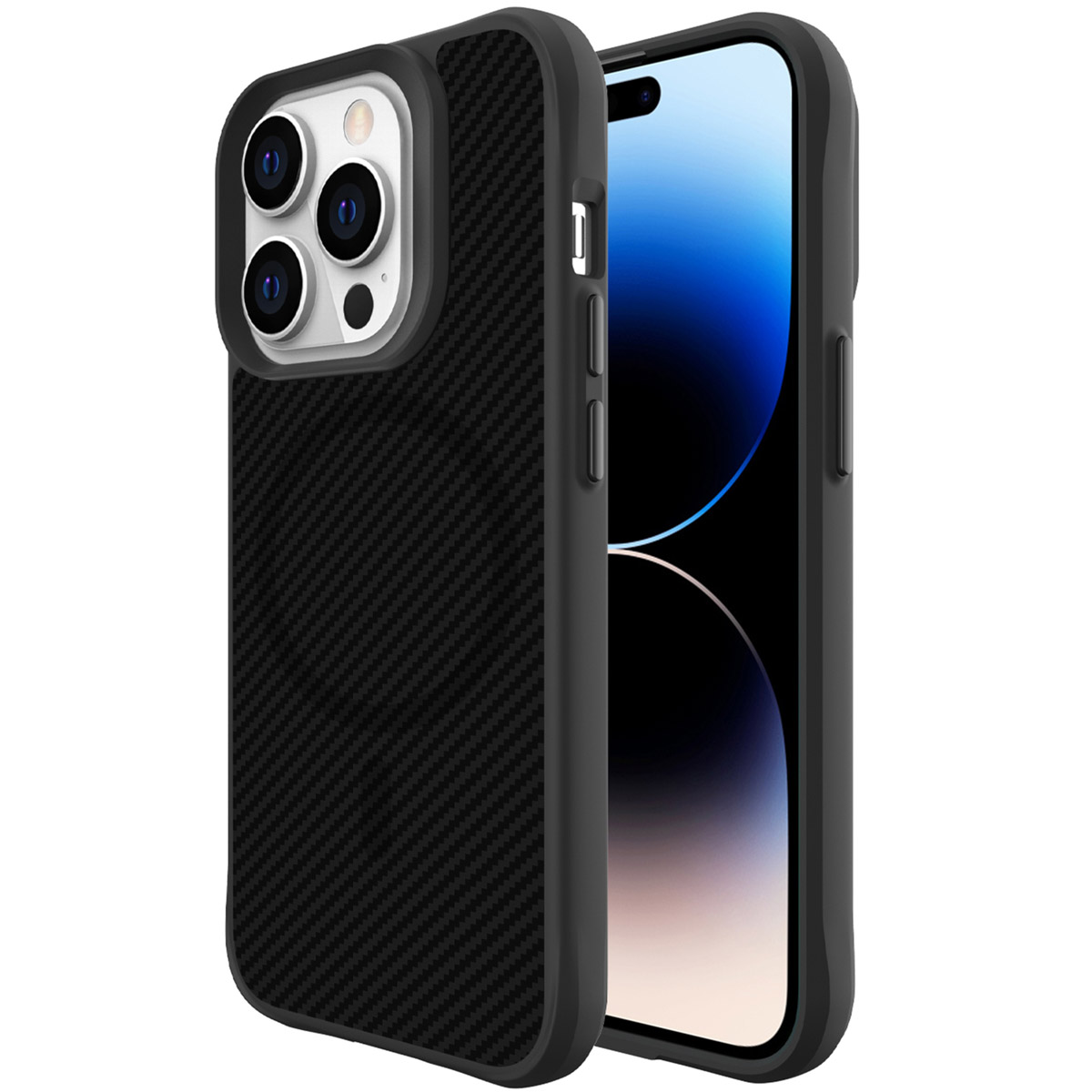 imoshion Rugged Hybrid Carbon Case mit MagSafe für das Apple iPhone 14 Pro Max - Schwarz
