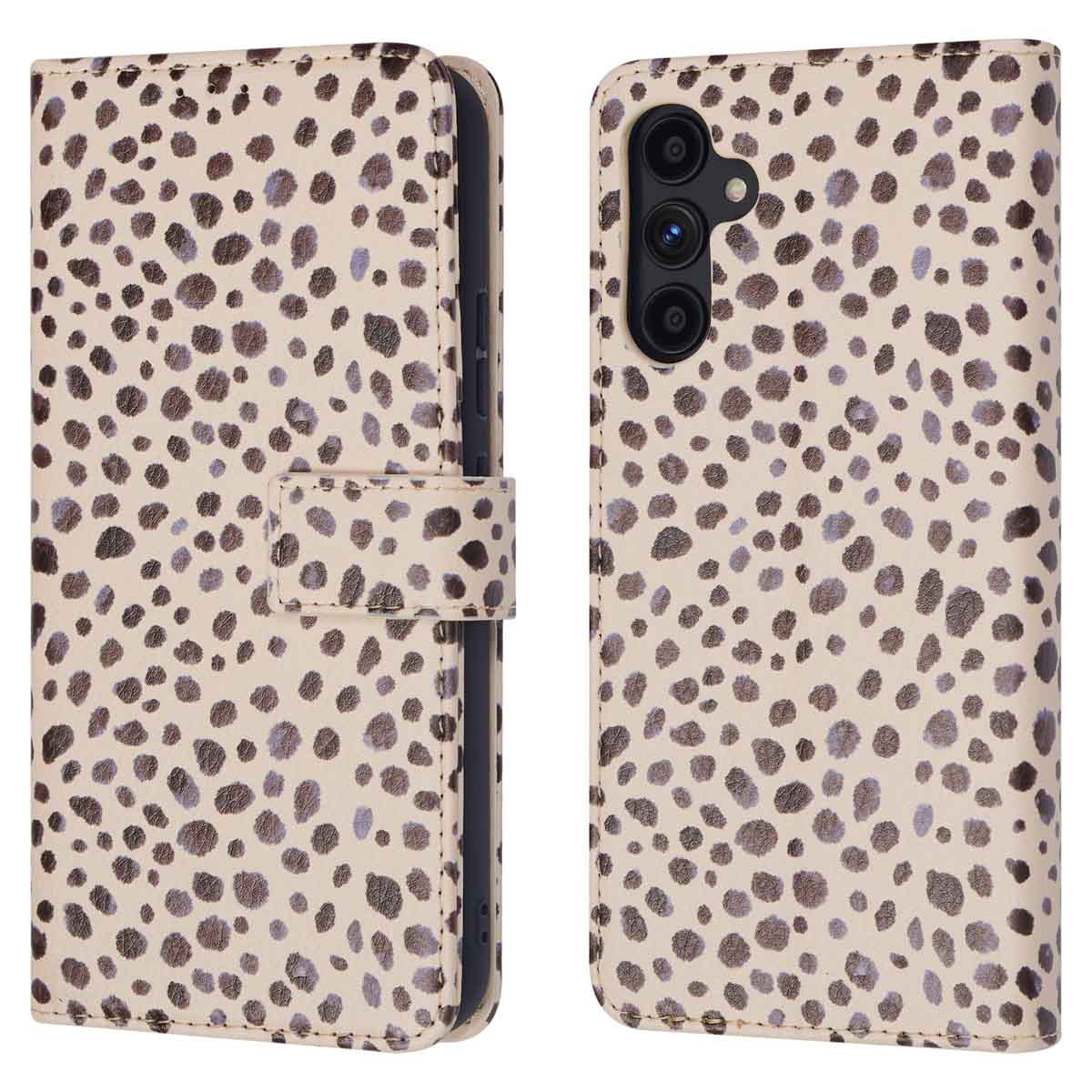 imoshion Design Klapphülle für das Samsung Galaxy A34 (5G) - Black And White Dots