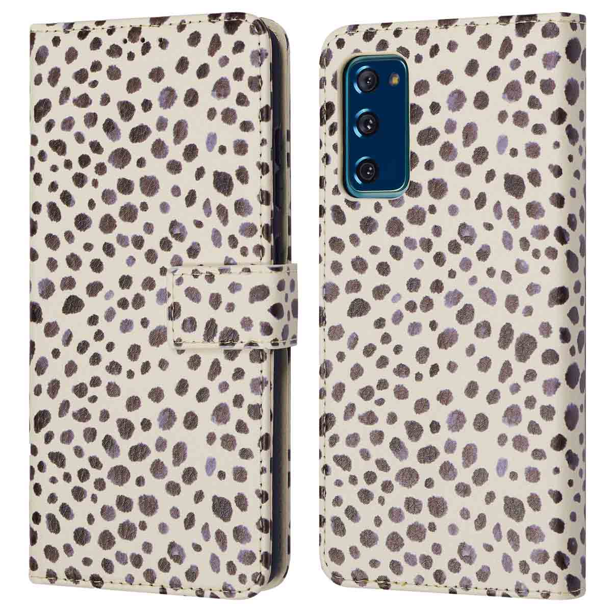 imoshion Design Klapphülle für das Samsung Galaxy S20 FE - Black And White Dots