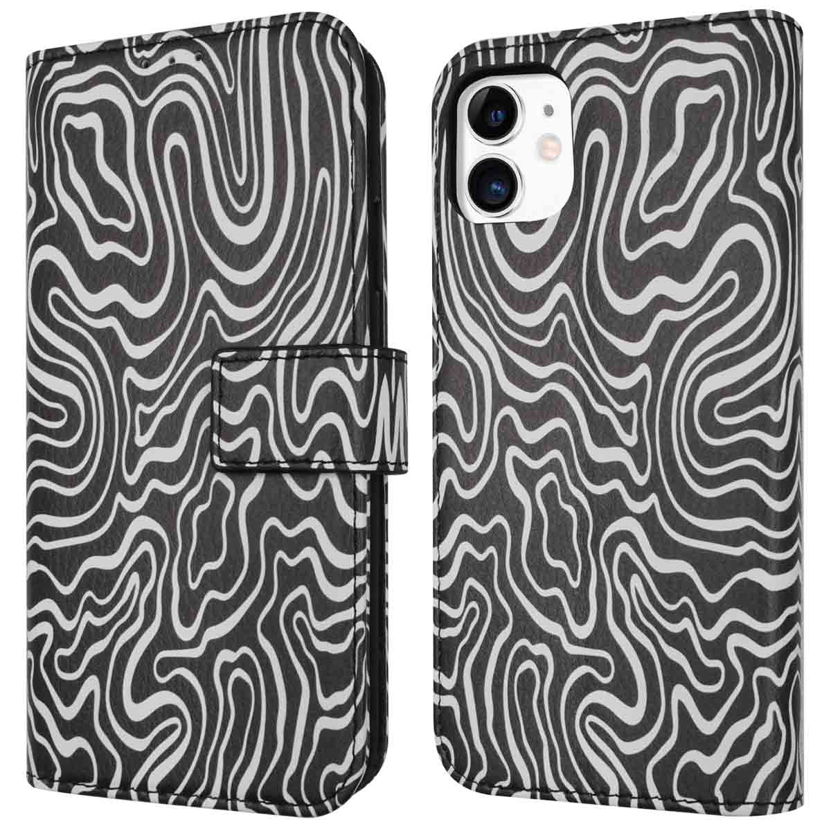 imoshion Design Klapphülle für das Apple iPhone 11 - Black And White