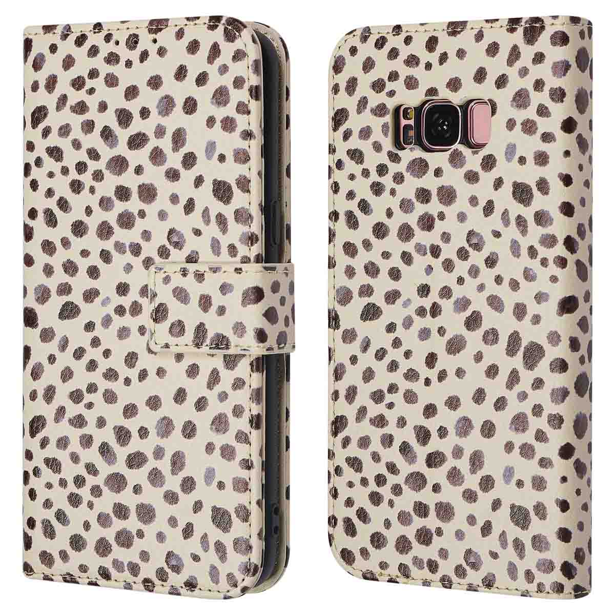 imoshion Design Klapphülle für das Samsung Galaxy S8 - Black And White Dots