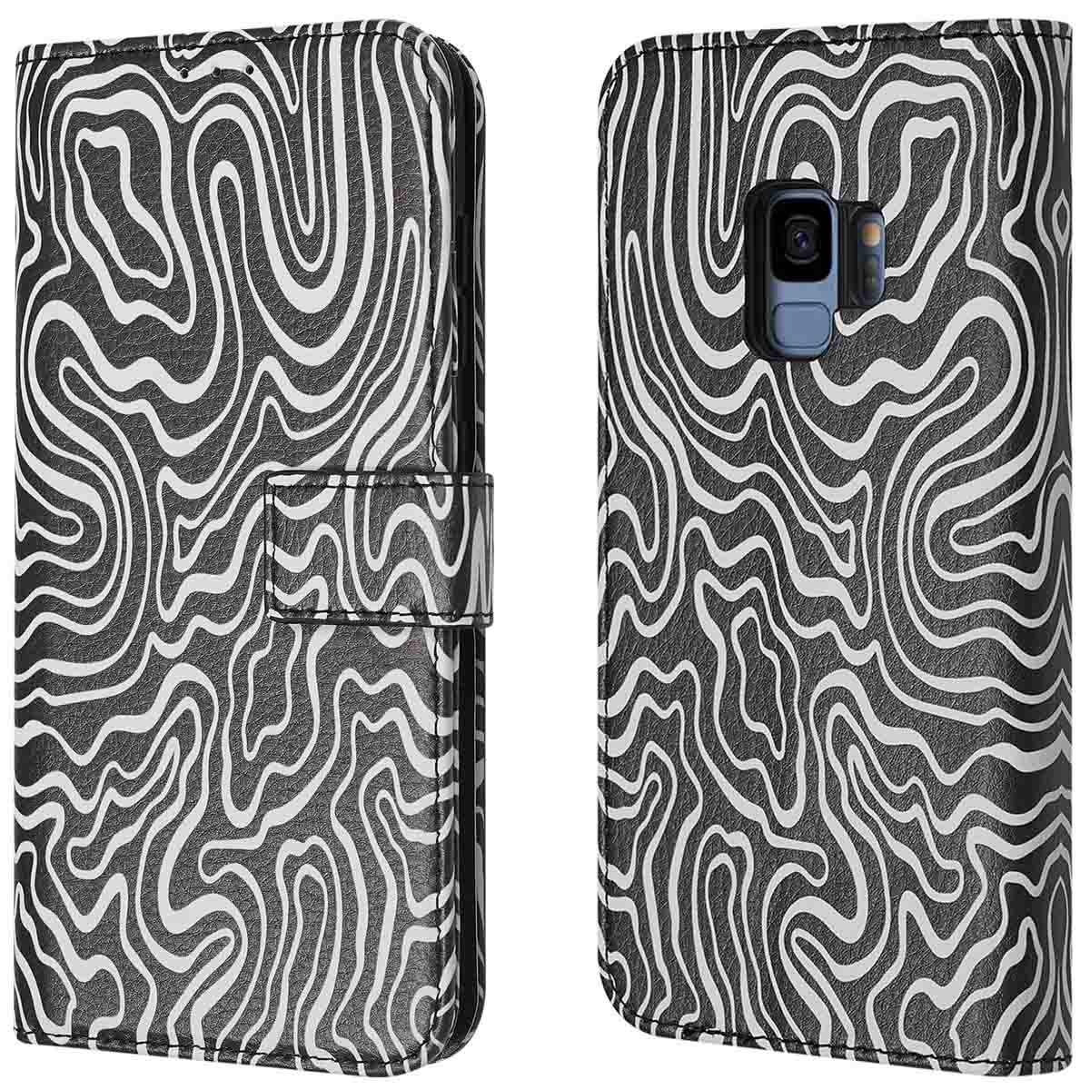imoshion Design Klapphülle für das Samsung Galaxy S9 - Black And White