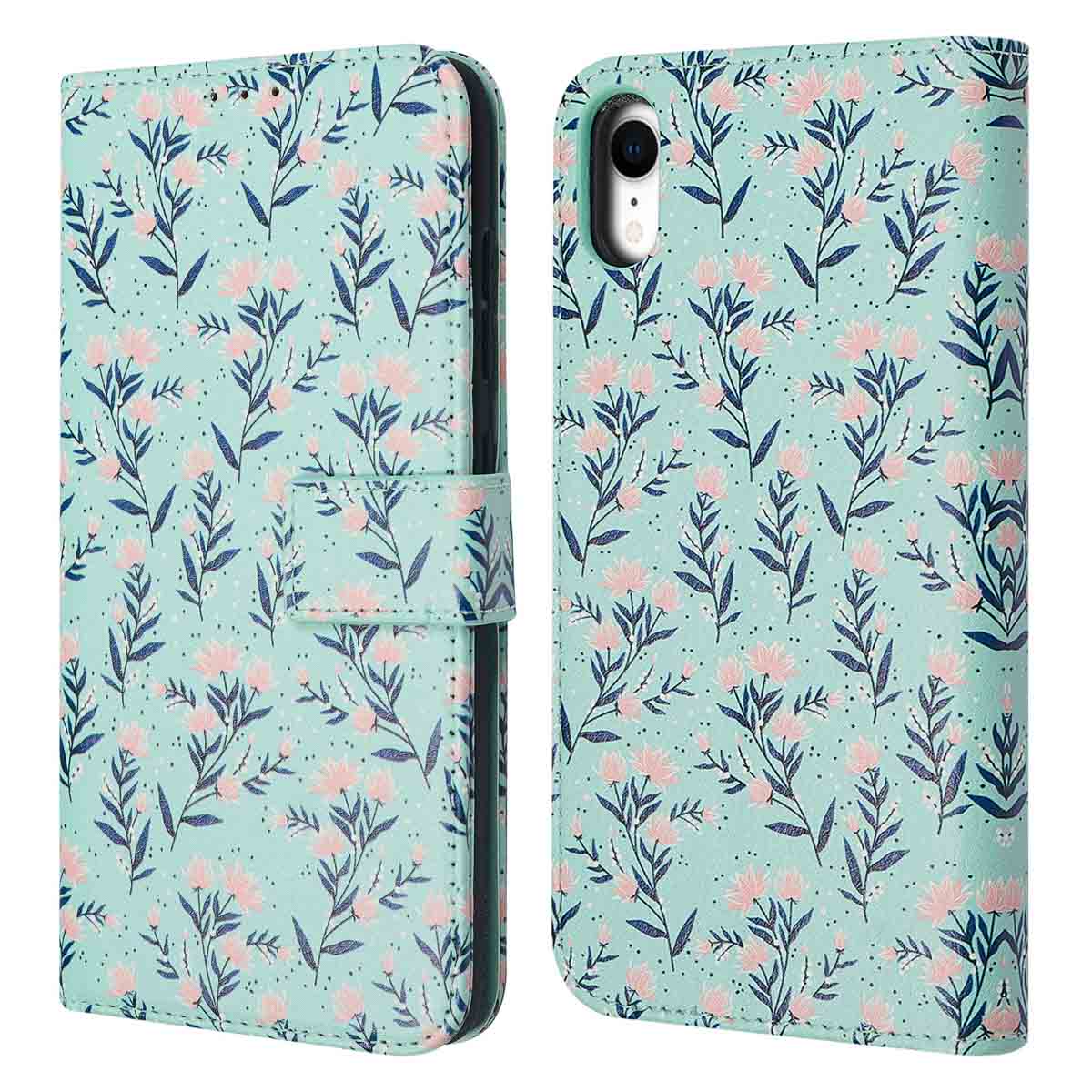 imoshion Design Klapphülle für das Apple iPhone Xr - Blue Flowers