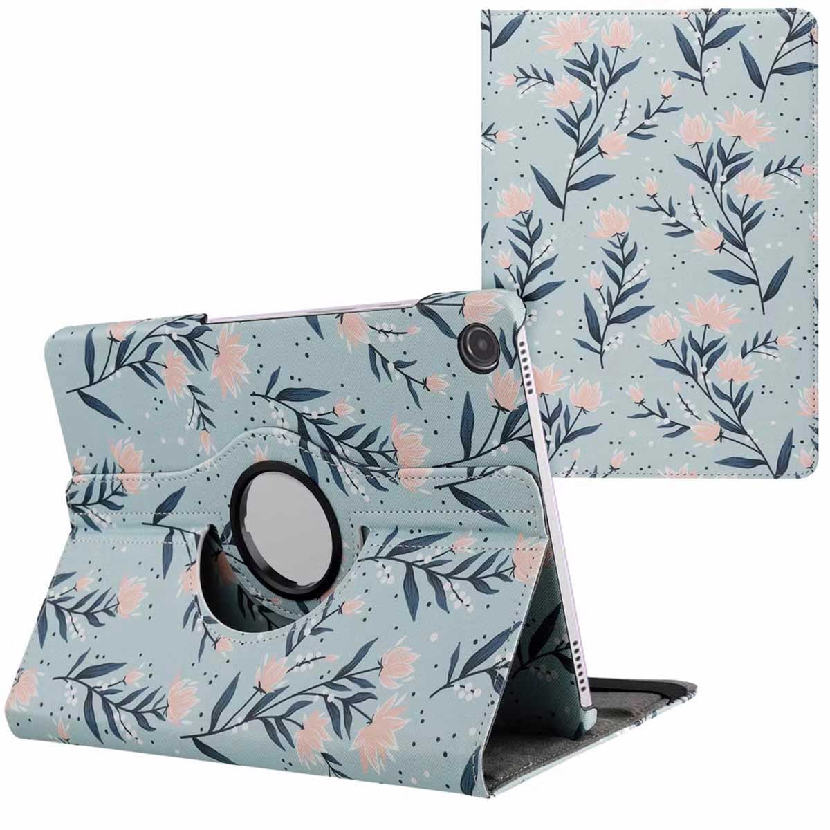 imoshion 360° drehbare Design Klapphülle für das Samsung Galaxy Tab A9 Plus - Flowers