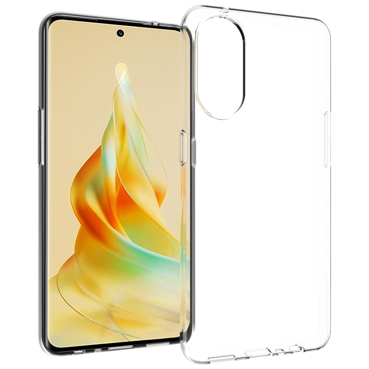 Accezz Clear TPU Backcover für das Oppo Reno 8 T (4G) - Transparent