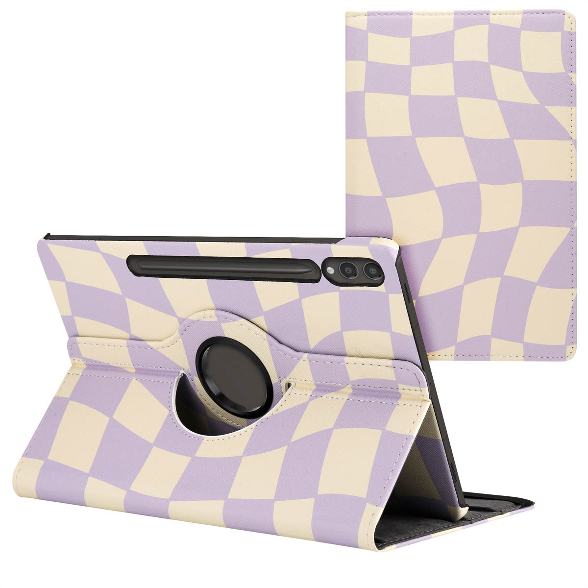 imoshion 360° drehbare Design Klapphülle für das Samsung Galaxy Tab S10 Plus / Tab S9 FE Plus / Tab S9 Plus - Dancing Cubes