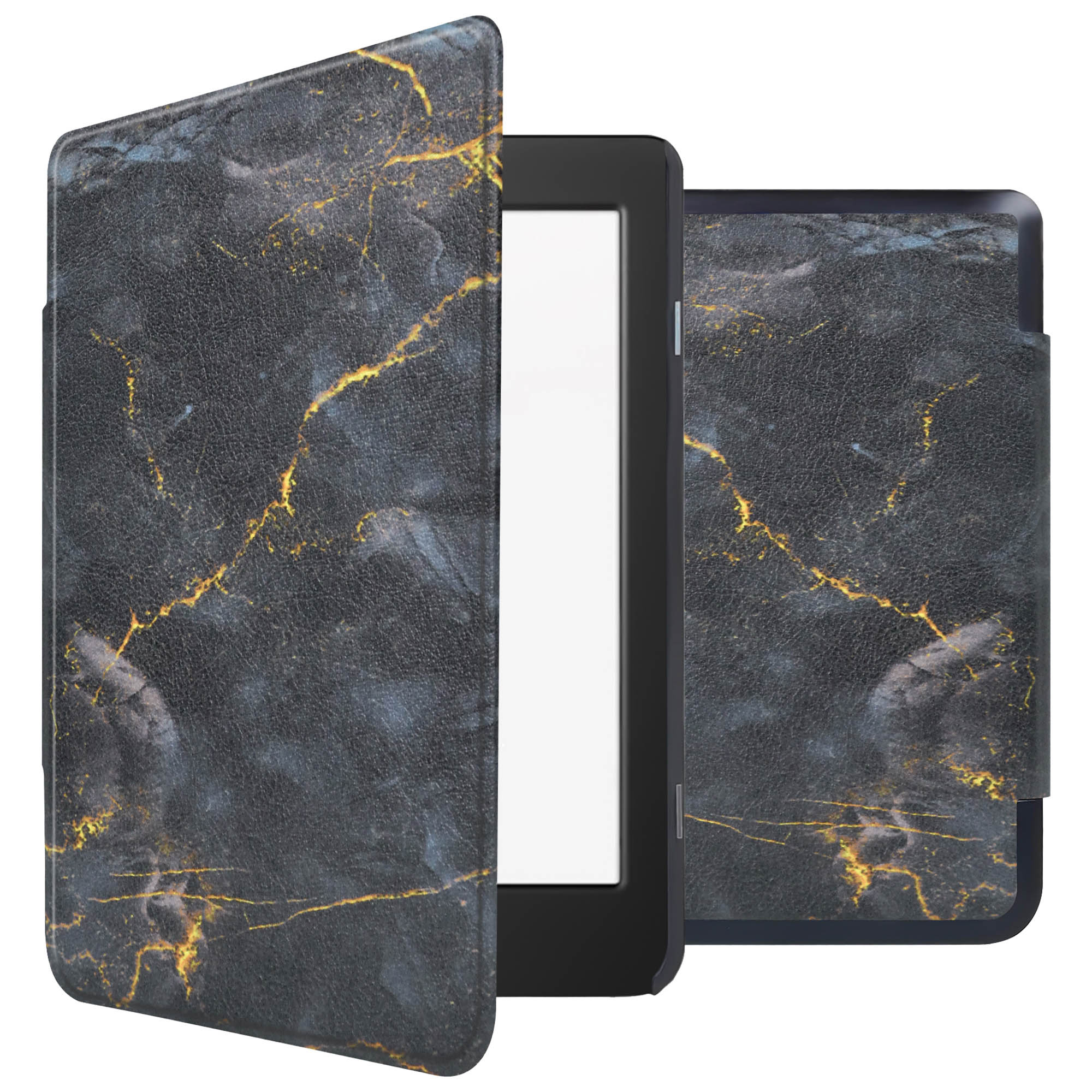 imoshion Design Slim Hard Case Klapphülle für das Kobo Nia - Black Marble