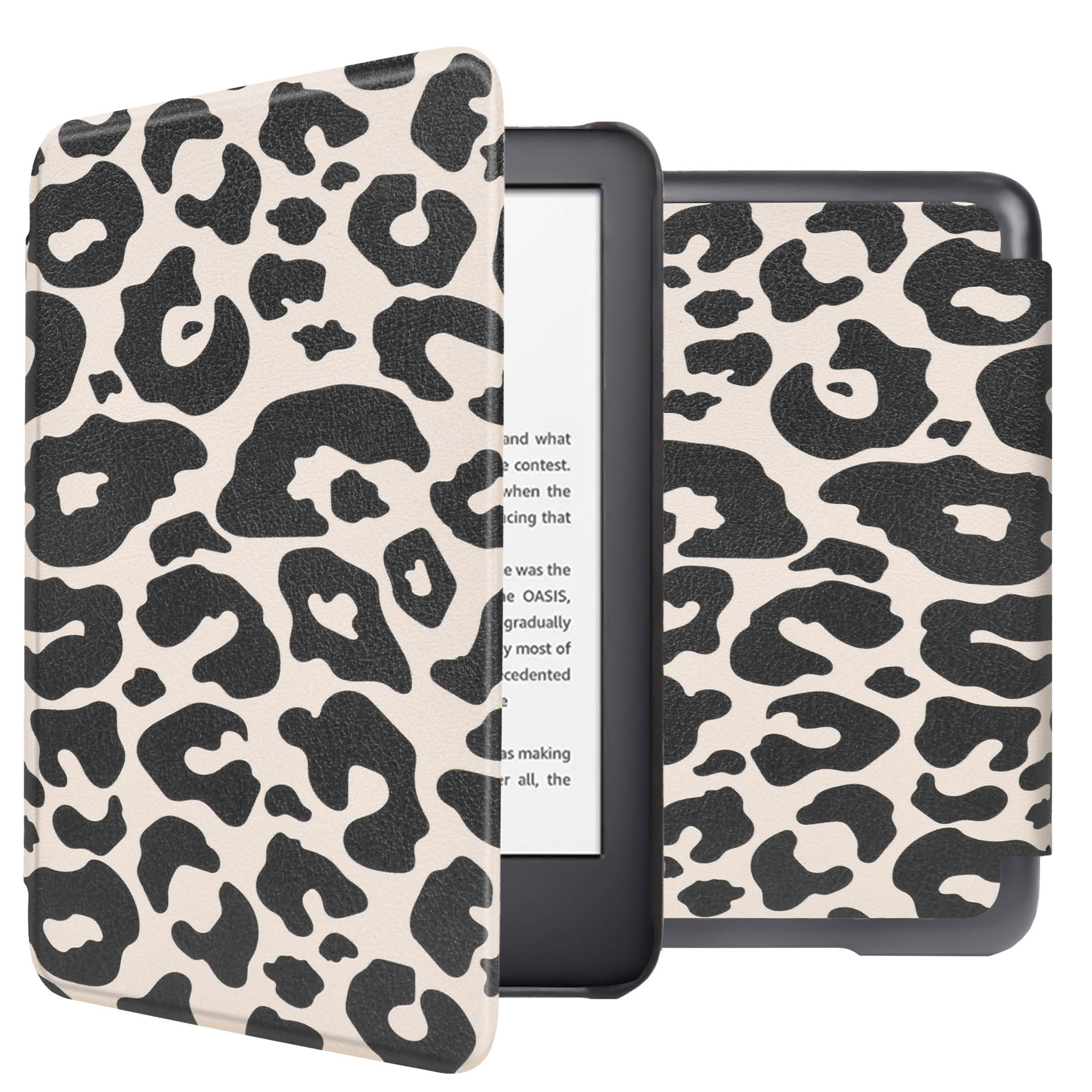 imoshion Design Slim Hard Case Klapphülle für das Amazon Kindle (2024) / Amazon Kindle (2022) 11th gen - Leopard