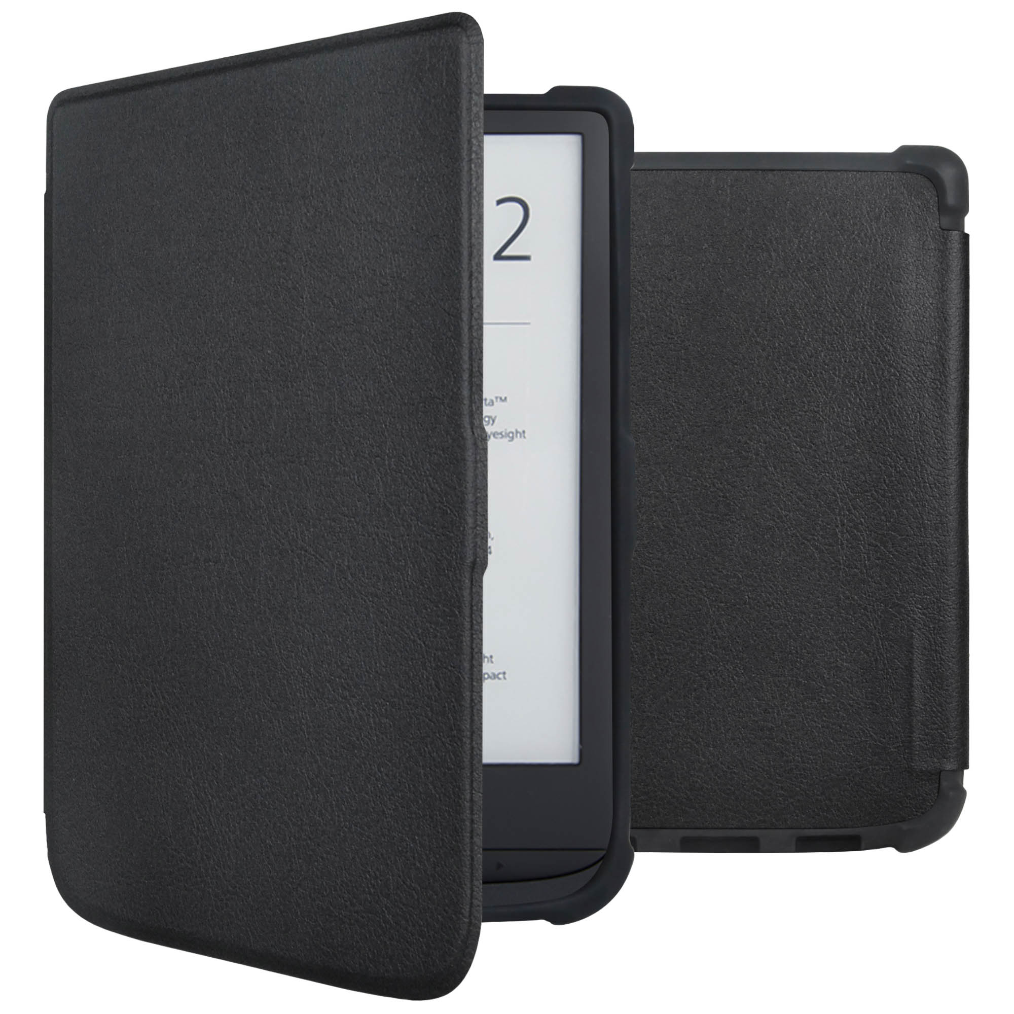 imoshion Slim Soft Case Klapphülle für das Pocketbook Touch Lux 5 / HD 3 / Basic Lux 4 / Vivlio Lux 5 - Schwarz