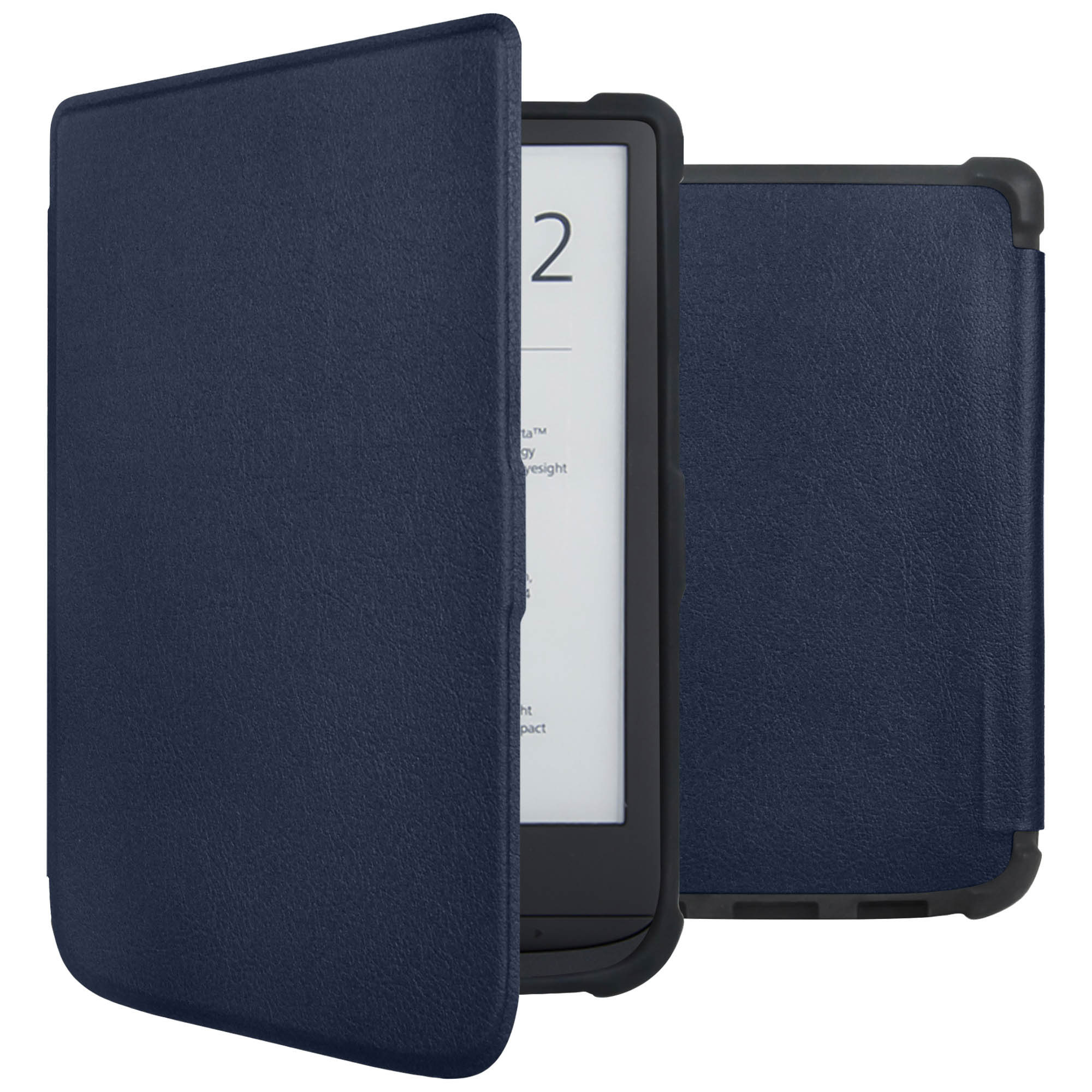 imoshion Slim Soft Case Klapphülle für das Pocketbook Touch Lux 5 / HD 3 / Basic Lux 4 / Vivlio Lux 5 - Dunkelblau