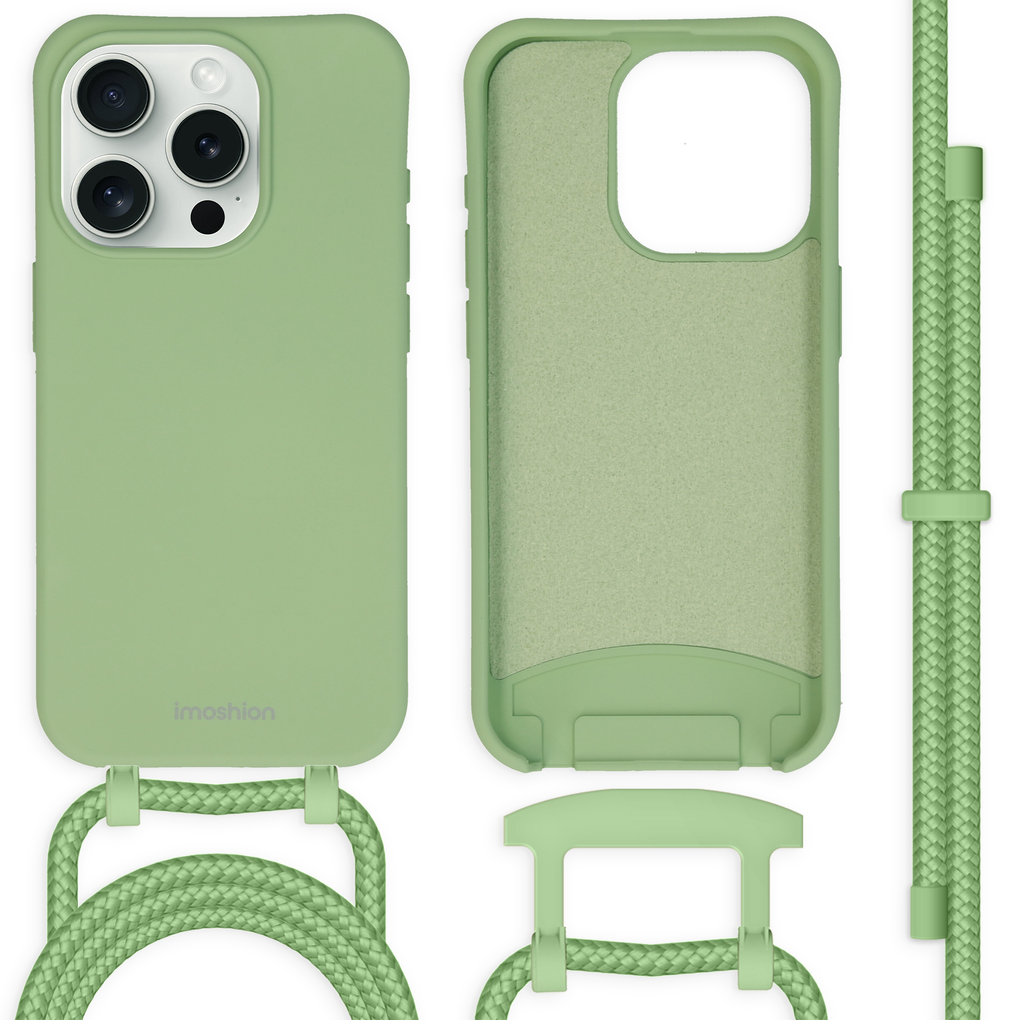 imoshion Color Backcover mit abtrennbarem Band für das Apple iPhone 15 Pro - Grün