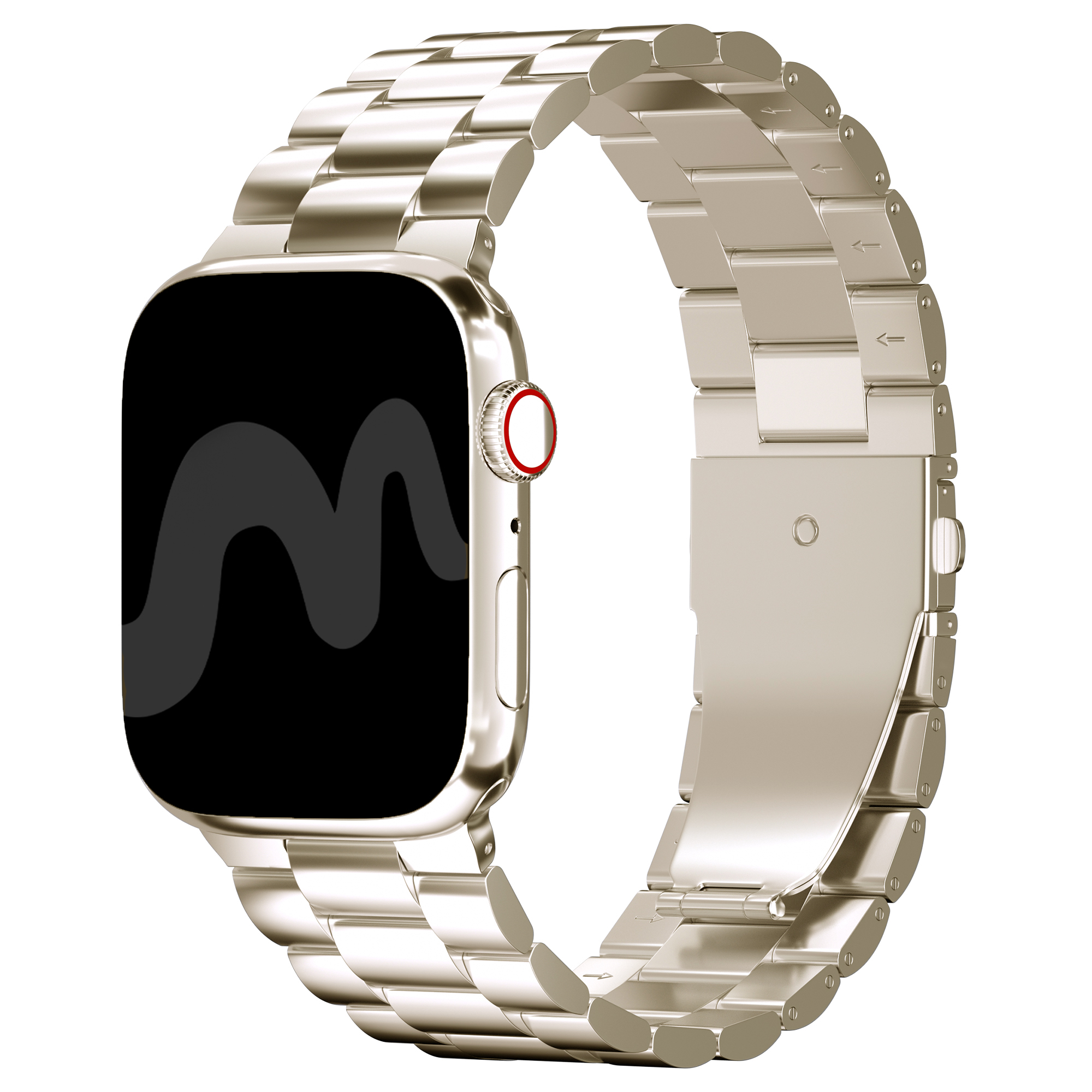 imoshion Edelstahlarmband für Apple Watch | 44/45/46/49 mm - Starlight