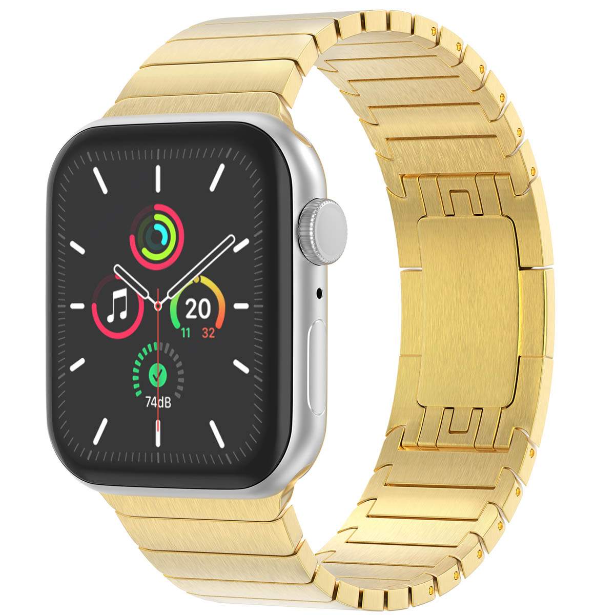 Selencia Edelstahl Gliederarmband für Apple Watch | 44/45/46/49 mm - Gold
