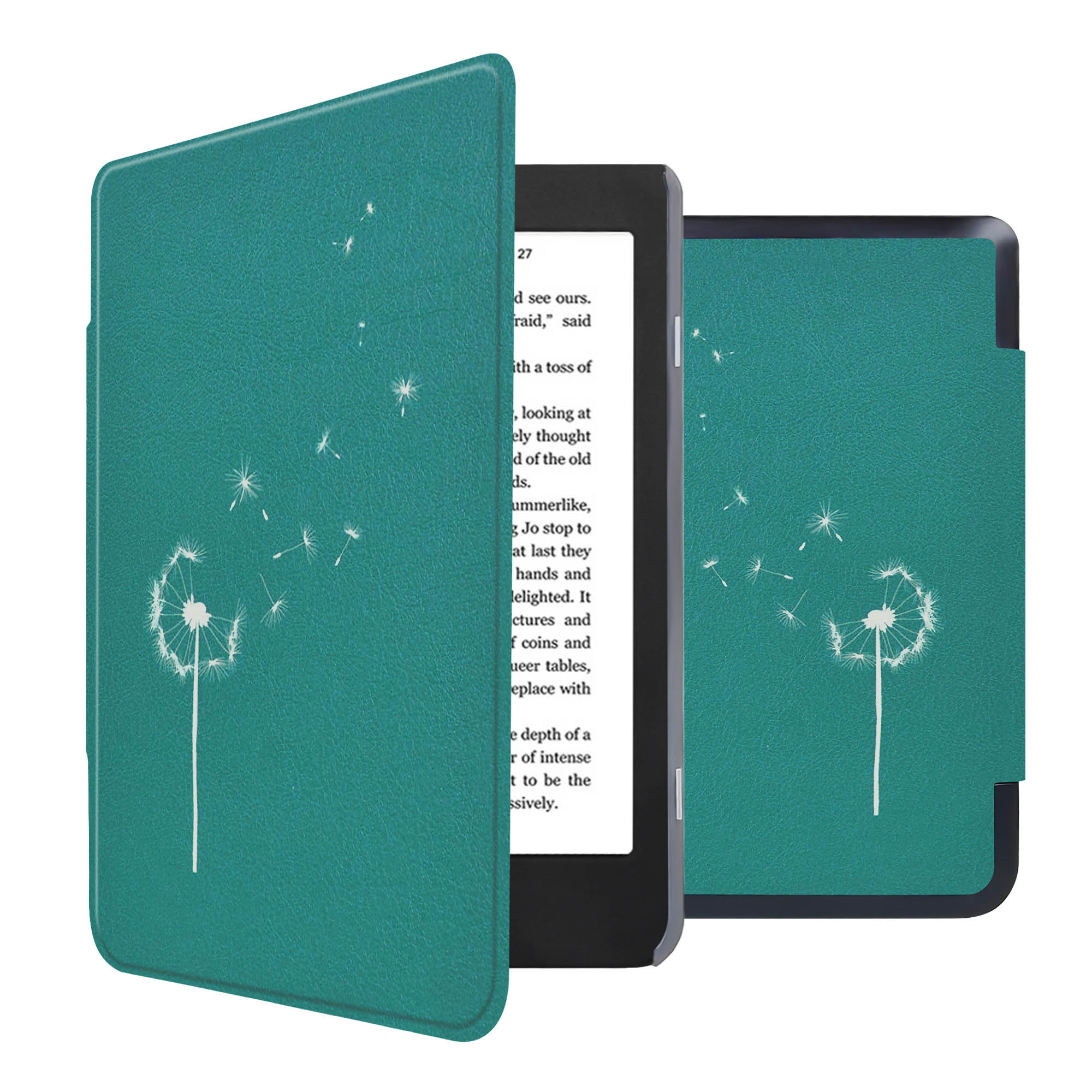 imoshion Design Slim Hard Case Klapphülle für das Kobo Nia - Green Dandelion