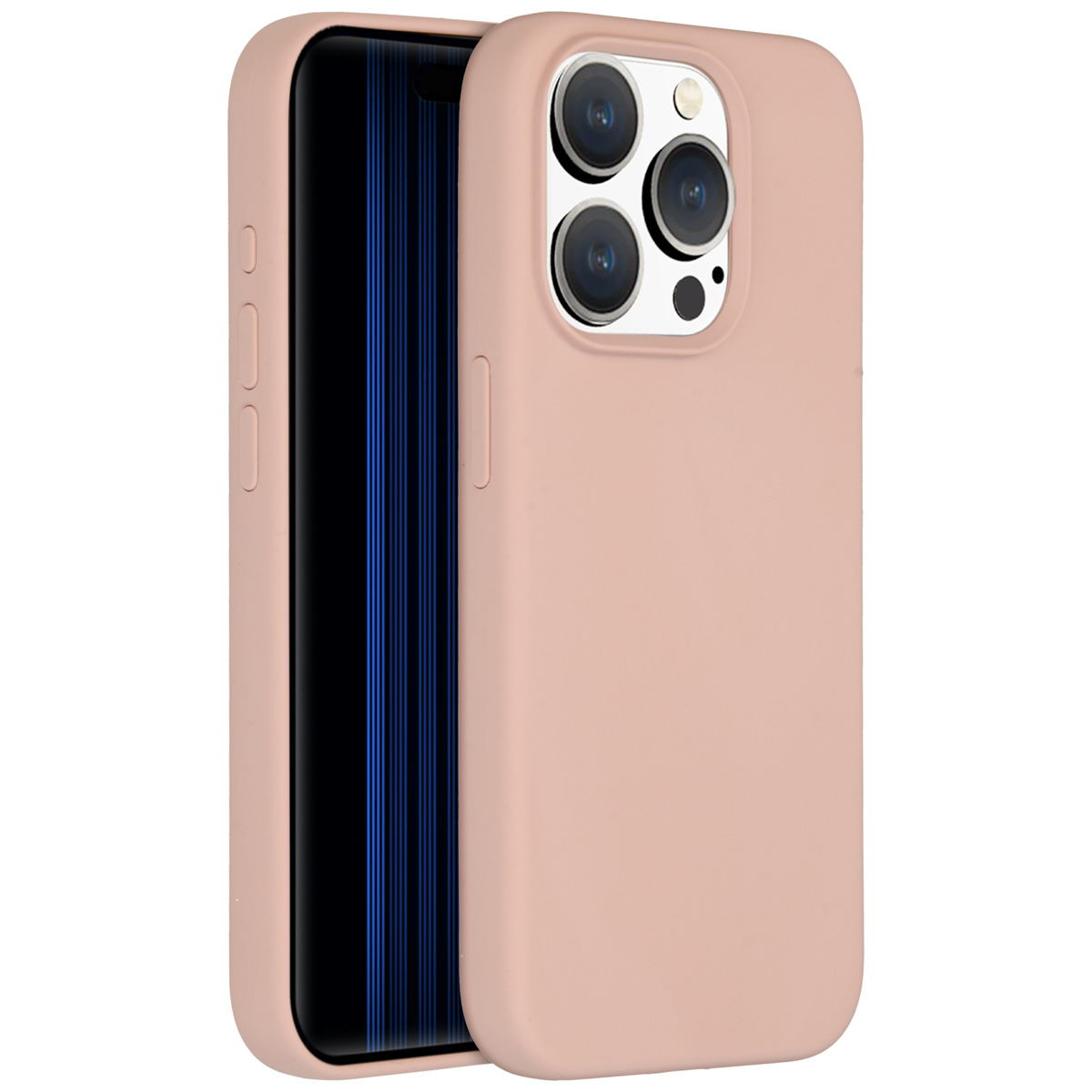 Accezz Liquid Silikoncase für das Apple iPhone 15 Pro - Rosa