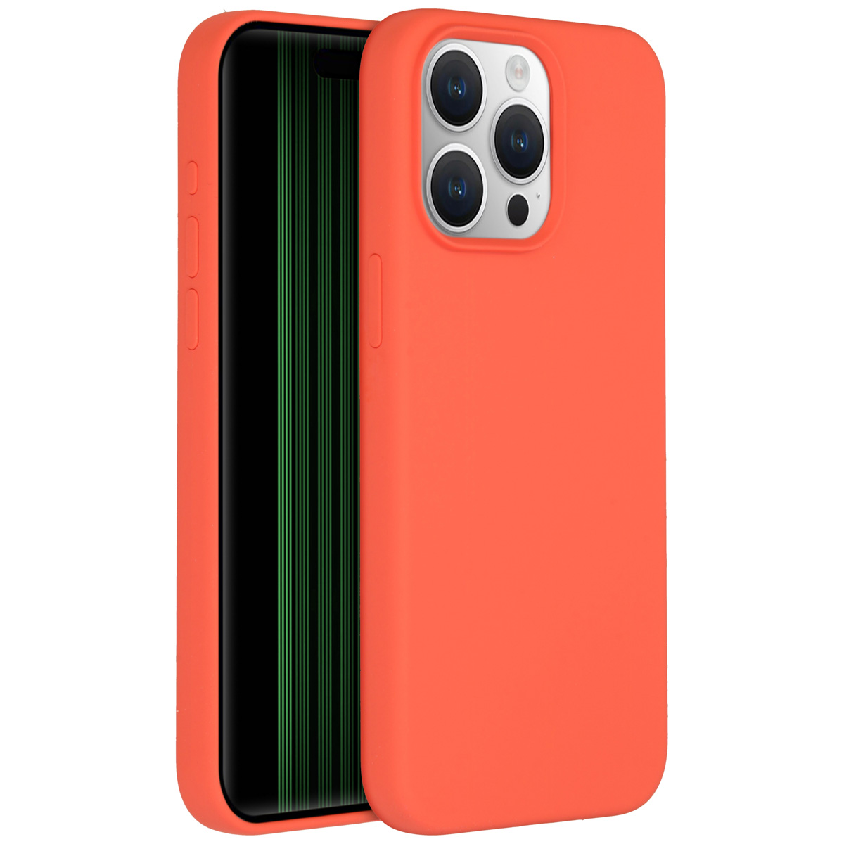 Accezz Liquid Silikoncase für das Apple iPhone 15 Pro Max - Nectarine
