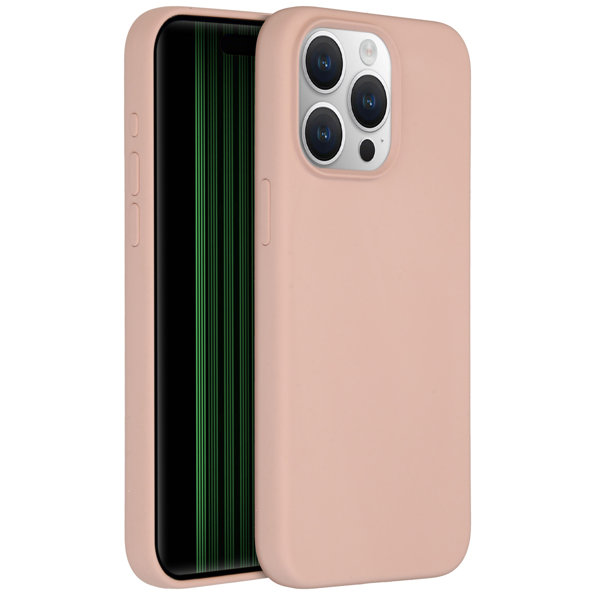 Accezz Liquid Silikoncase für das Apple iPhone 15 Pro Max - Rosa