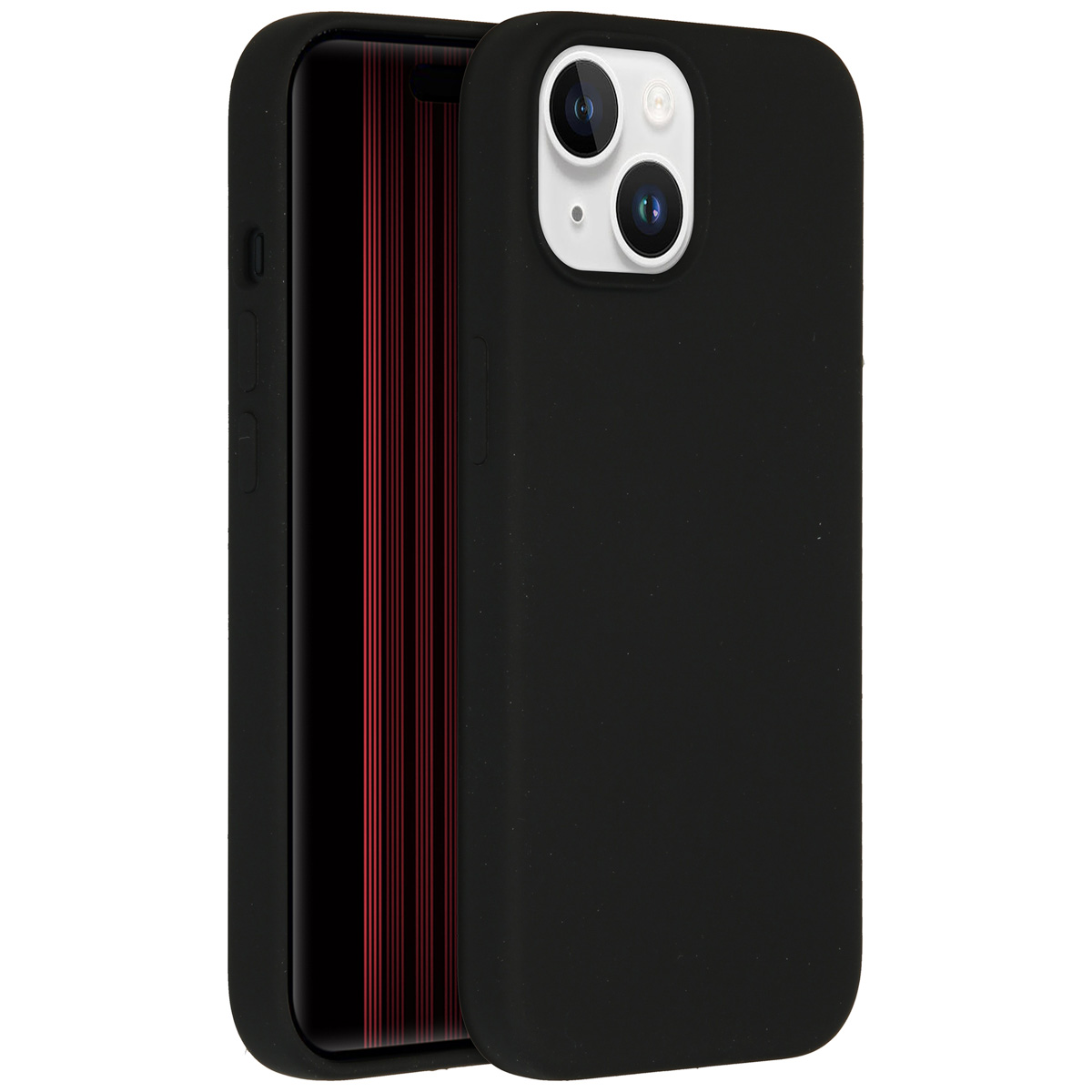 Accezz Liquid Silikoncase mit MagSafe für das Apple iPhone 15 - Schwarz