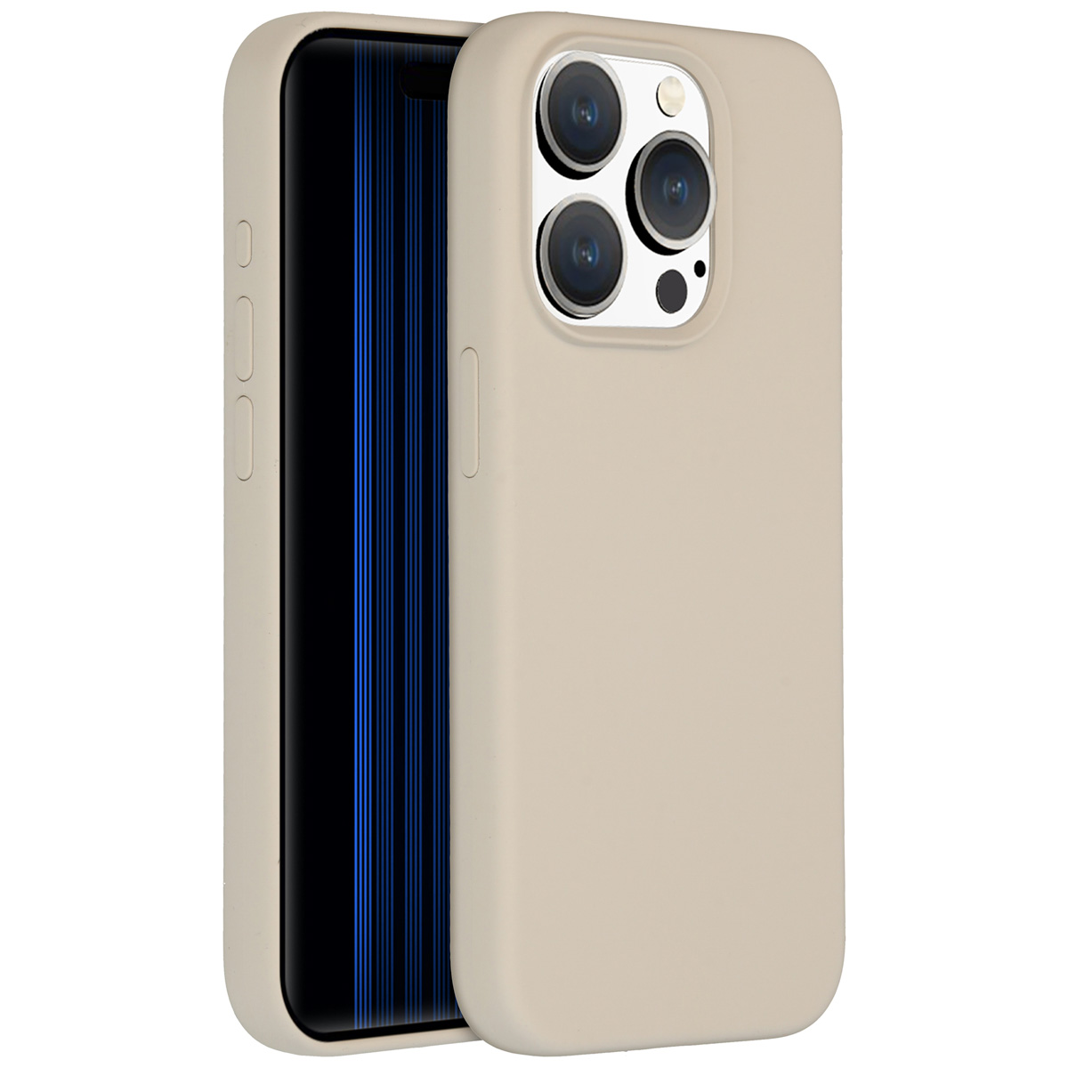 Accezz Liquid Silikoncase mit MagSafe für das Apple iPhone 15 Pro - Stone