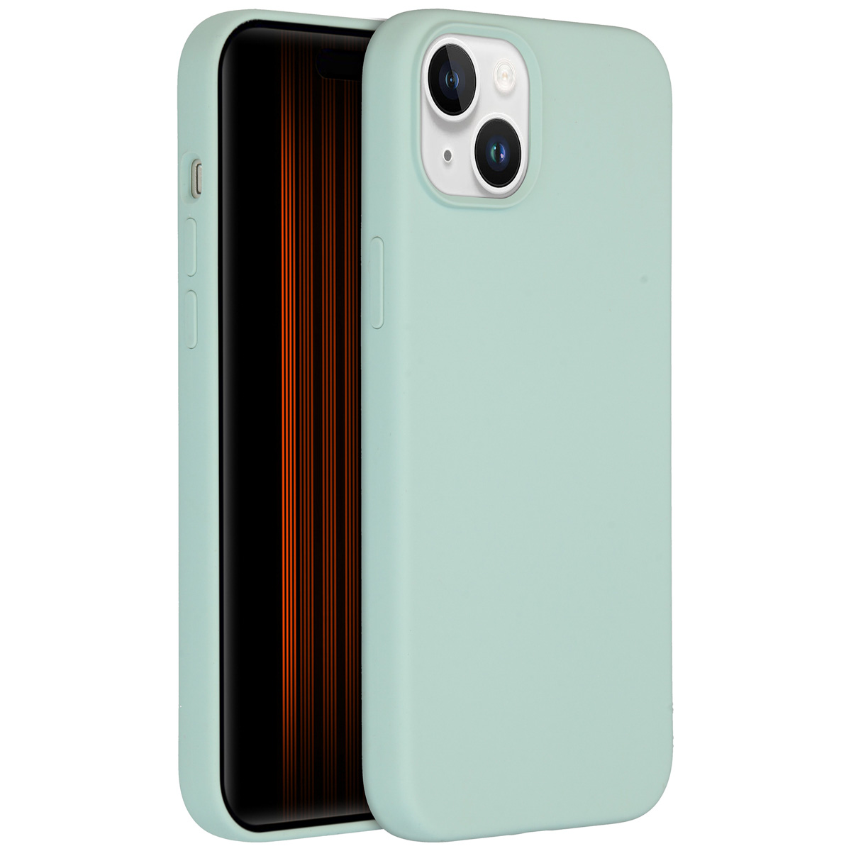 Accezz Liquid Silikoncase mit MagSafe für das Apple iPhone 15 Plus - Sky Blue