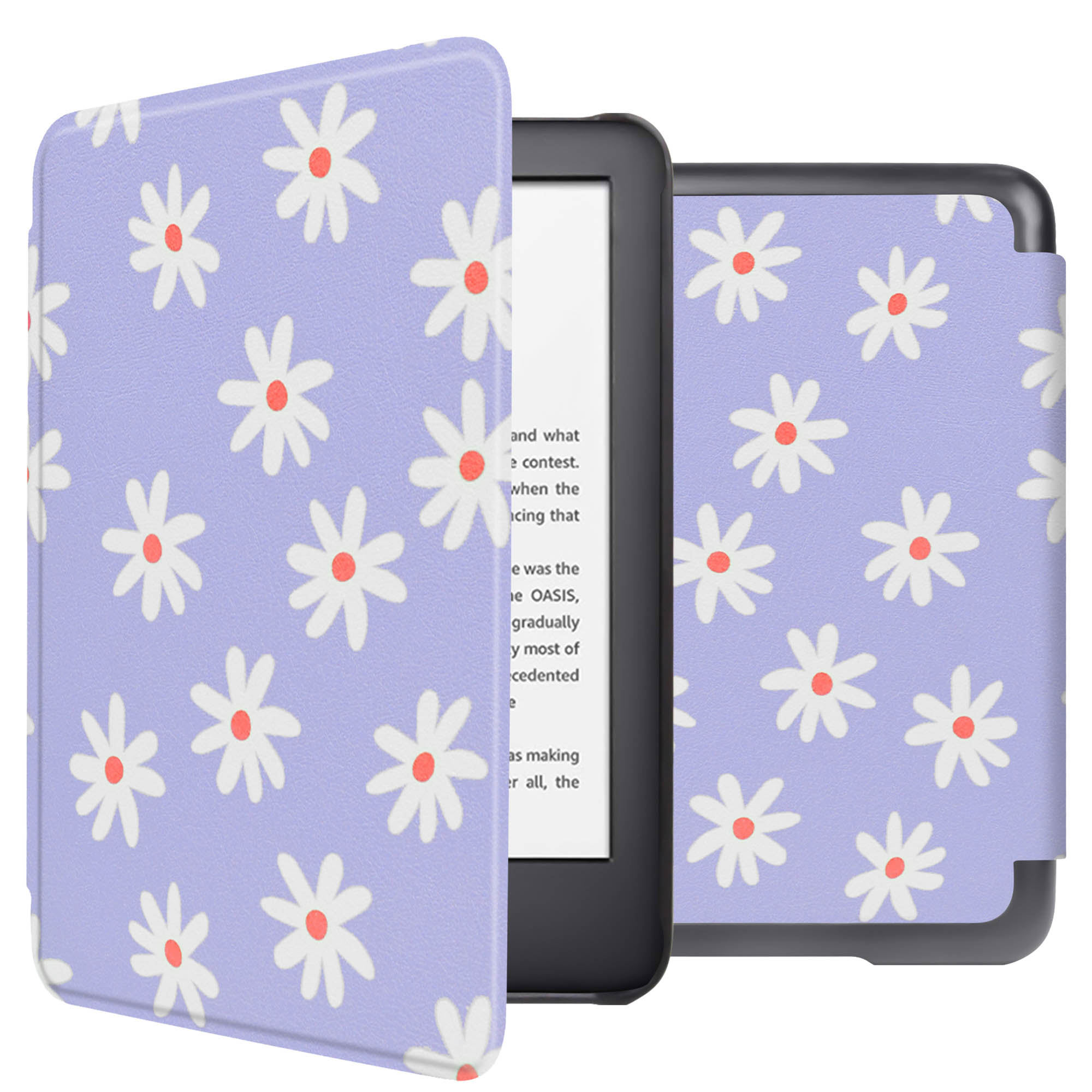 imoshion Design Slim Hard Case Klapphülle für das Amazon Kindle (2024) / Amazon Kindle (2022) 11th gen - Flowers Distance