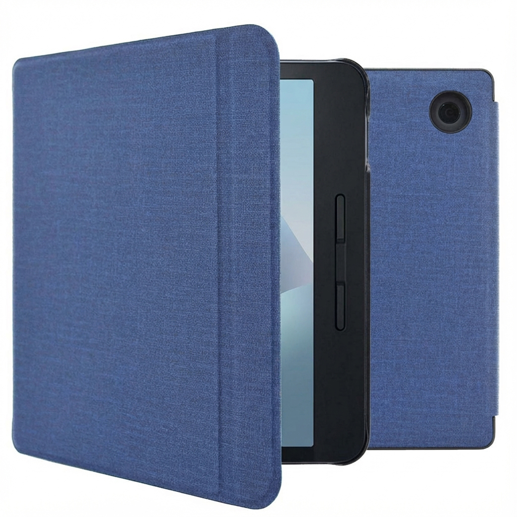 imoshion Canvas Sleepcover Klapphülle mit Stand für das Kobo Libra H2O - Dunkelblau