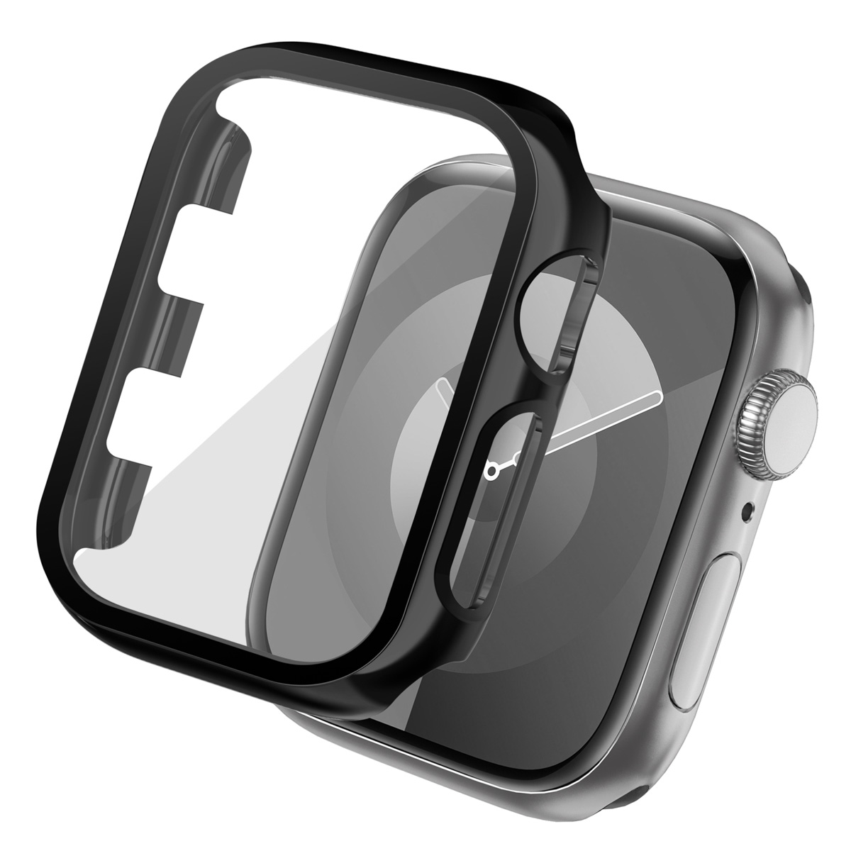 imoshion Full Cover glänzendes Hard Case für das Apple Watch 1 / 2 / 3 - 38 mm - Schwarz