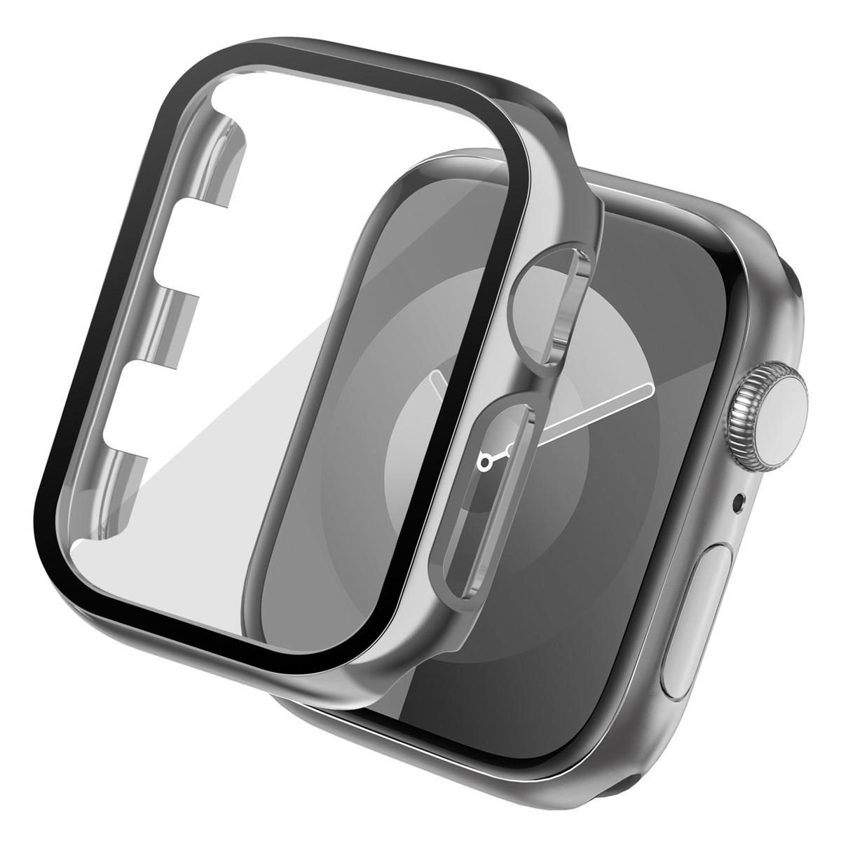 imoshion Full Cover glänzendes Hard Case für das Apple Watch 1 / 2 / 3 - 38 mm - Silber