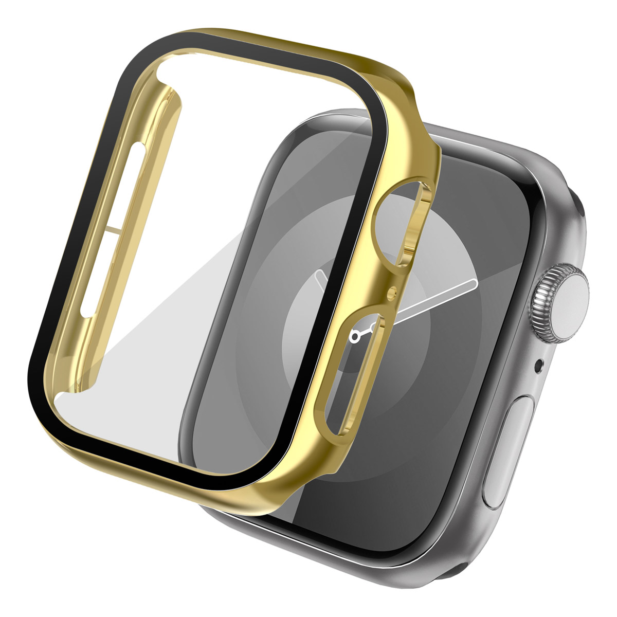 imoshion Full Cover glänzendes Hard Case für das Apple Watch 4 / 5 / 6 / SE - 44 mm - Gold