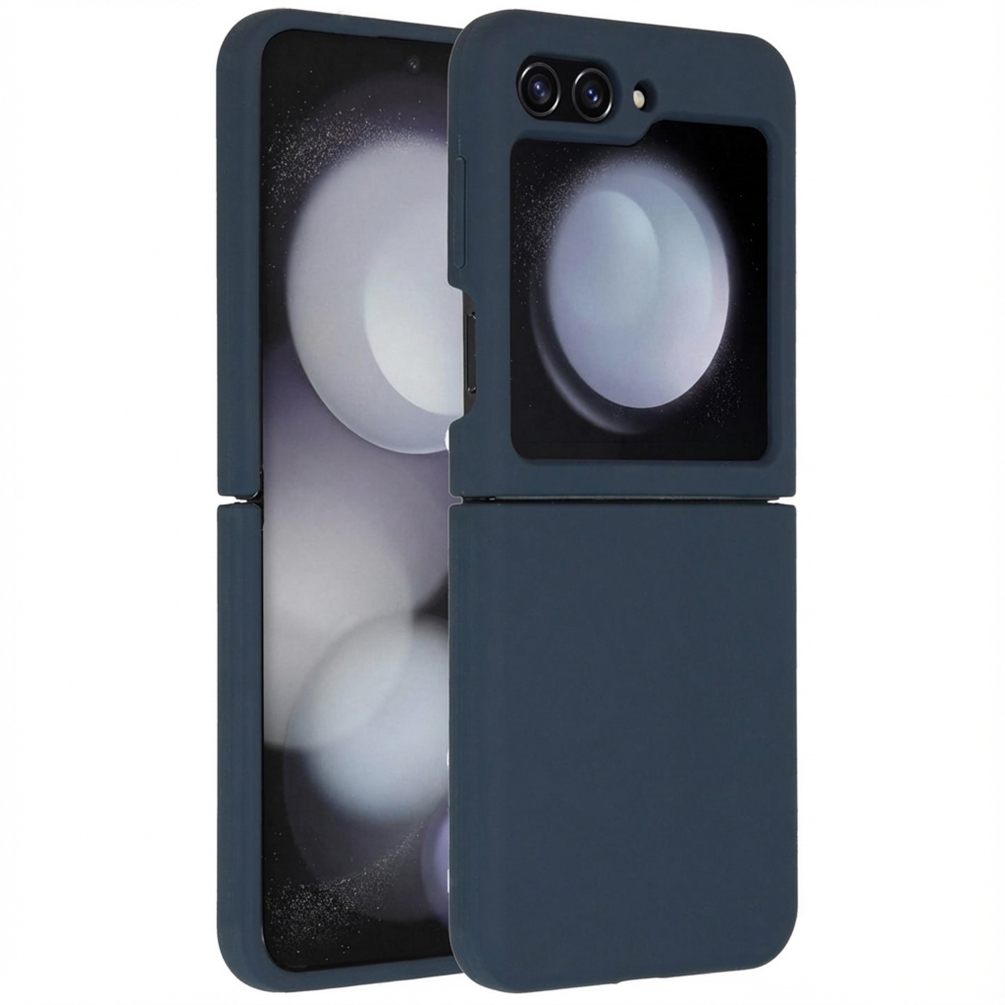 Accezz Liquid Silikoncase für das Samsung Galaxy Z Flip 5 - Dunkelblau