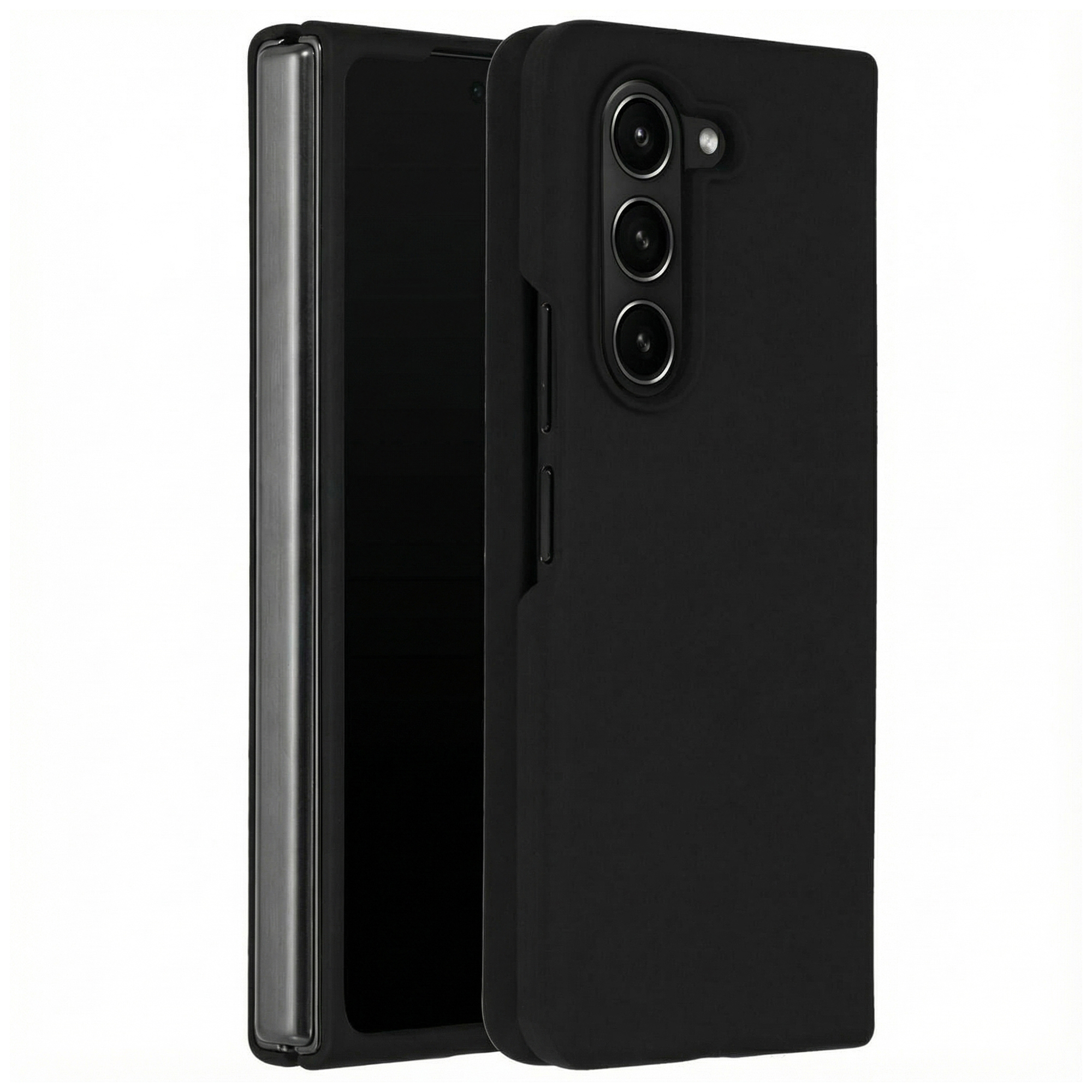 Accezz Liquid Silikoncase für das Samsung Galaxy Z Fold 5 - Schwarz