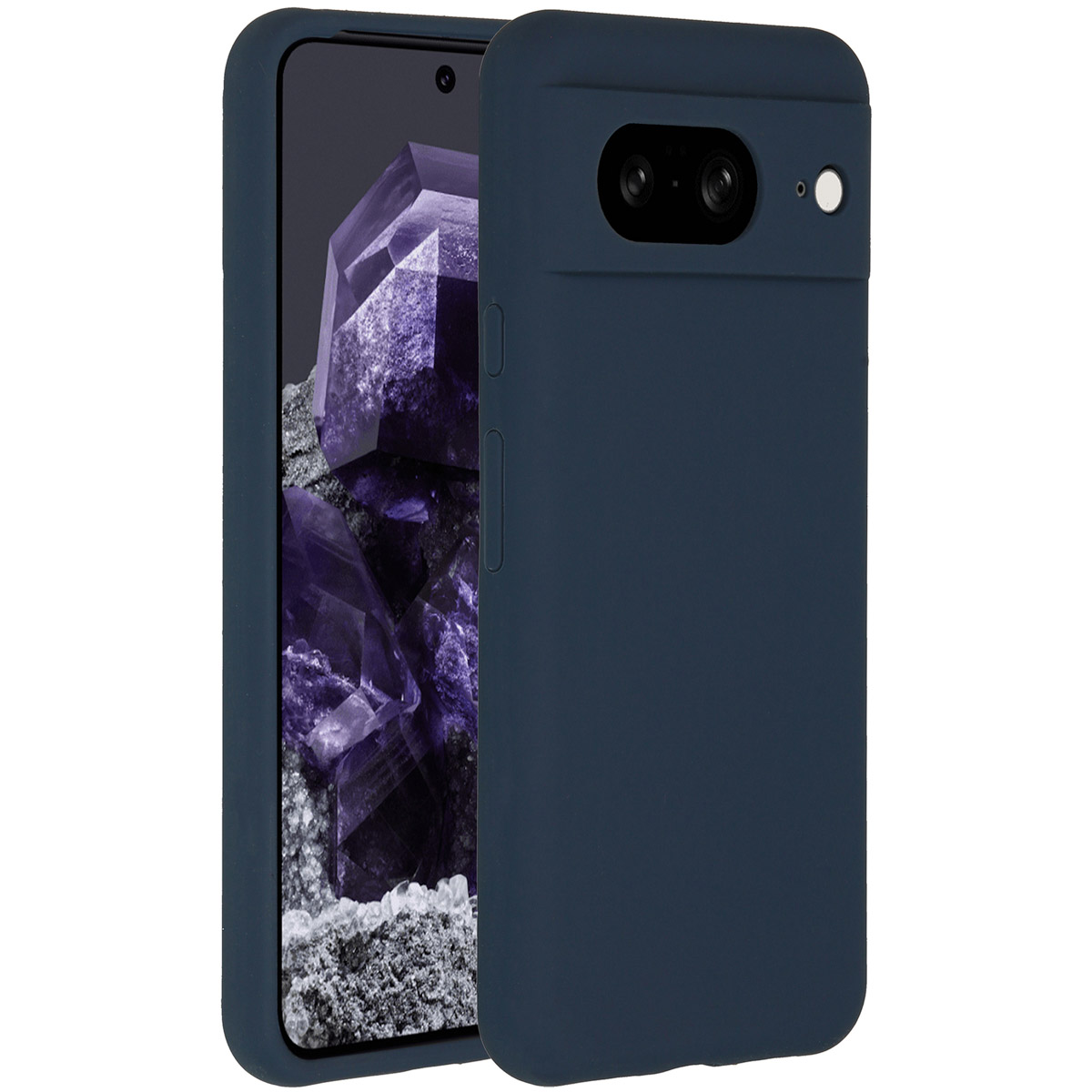 Accezz Liquid Silikoncase für das Google Pixel 8 - Dunkelblau