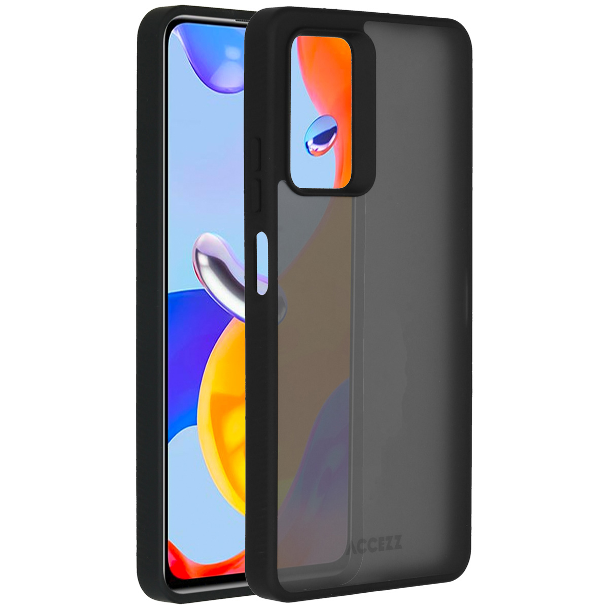 Accezz Rugged Frosted Back Cover für das Xiaomi Redmi Note 11 Pro - Schwarz