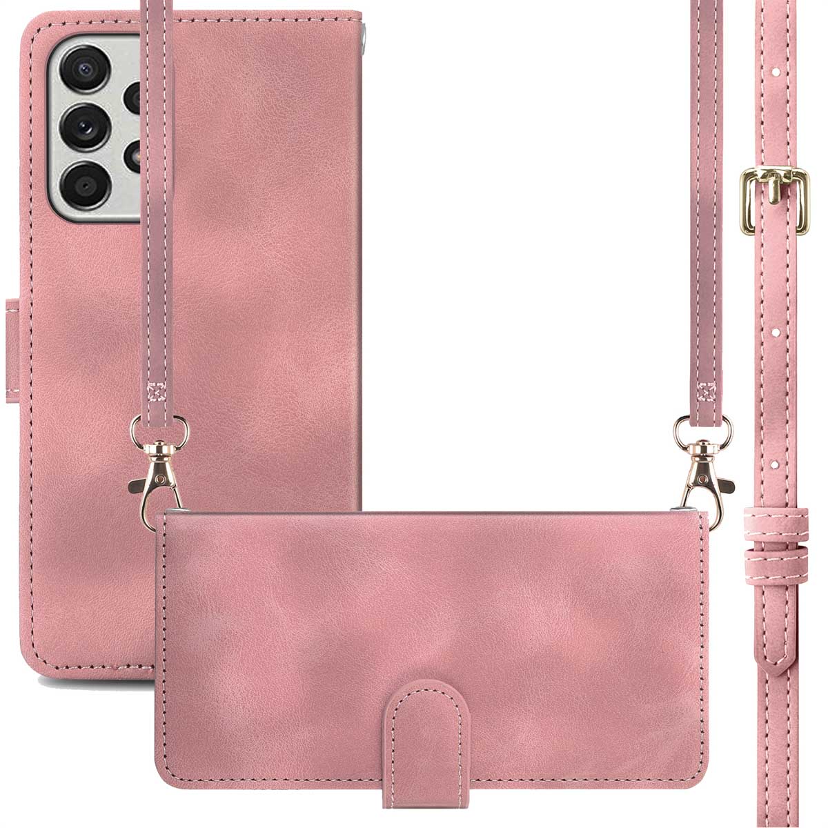 imoshion Klapphülle mit Kordel für das Samsung Galaxy A53 - Rosa